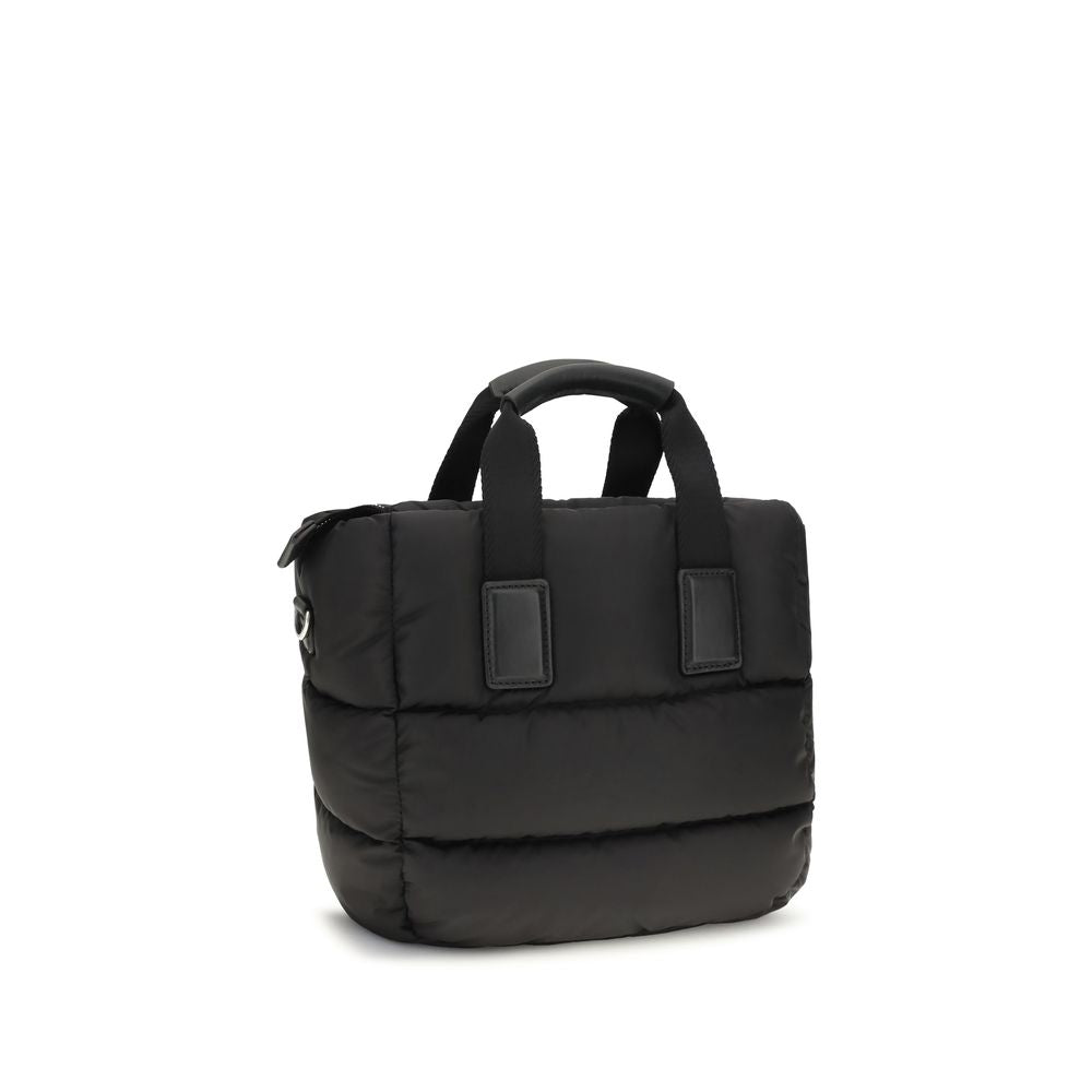 Discover the Moncler Black Nylon Shoulder Bag, a luxurious blend of quilted elegance and functional design, perfect for those who embody sophistication and style.