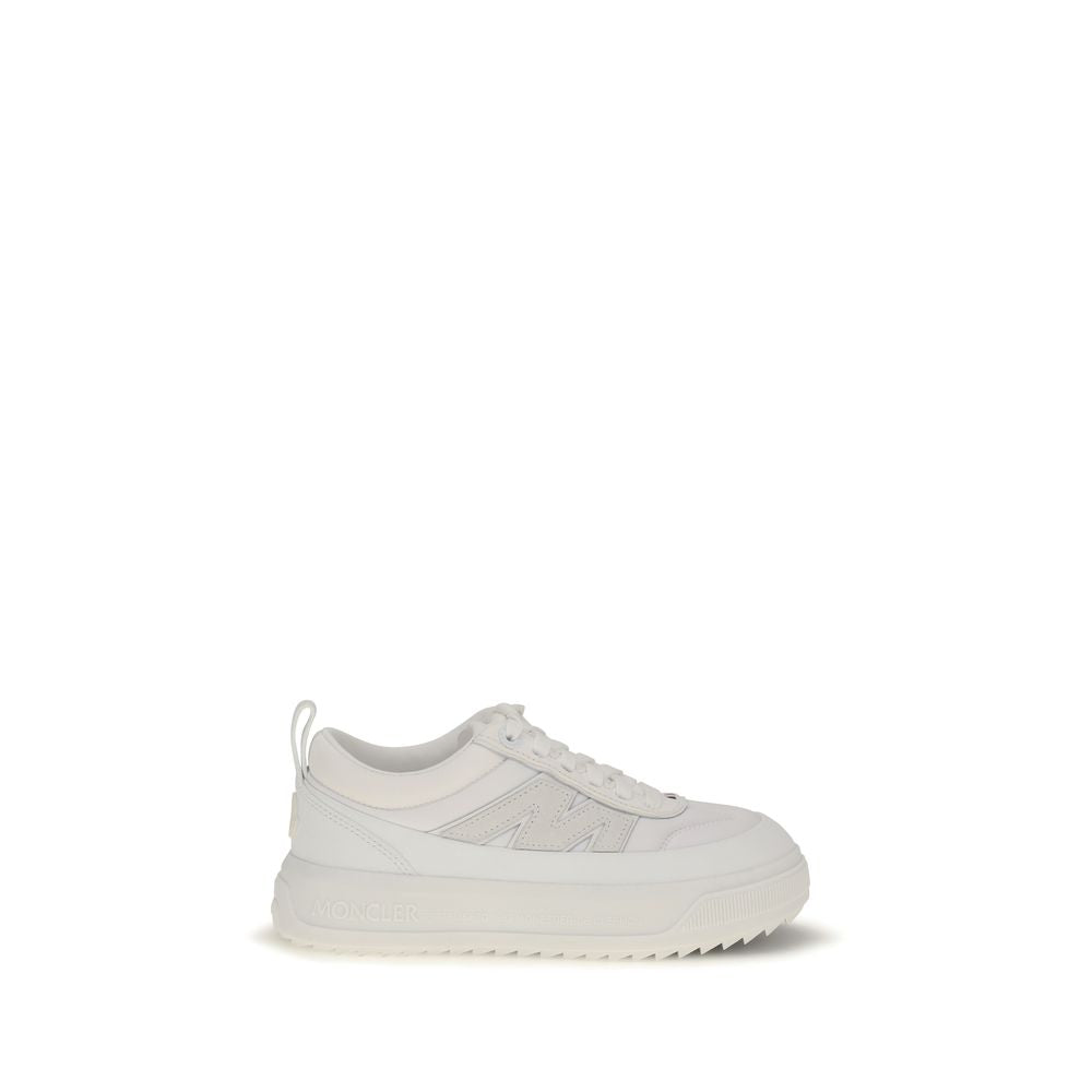 Moncler White Polyamide Athletic Sneakers - Elevate Urban Elegance