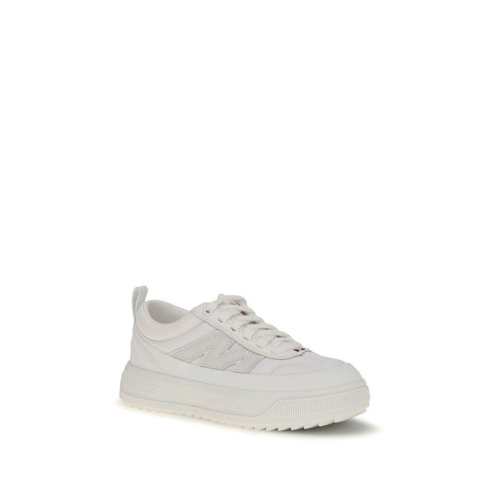 Moncler White Polyamide Athletic Sneakers - Urban Luxury Footwear