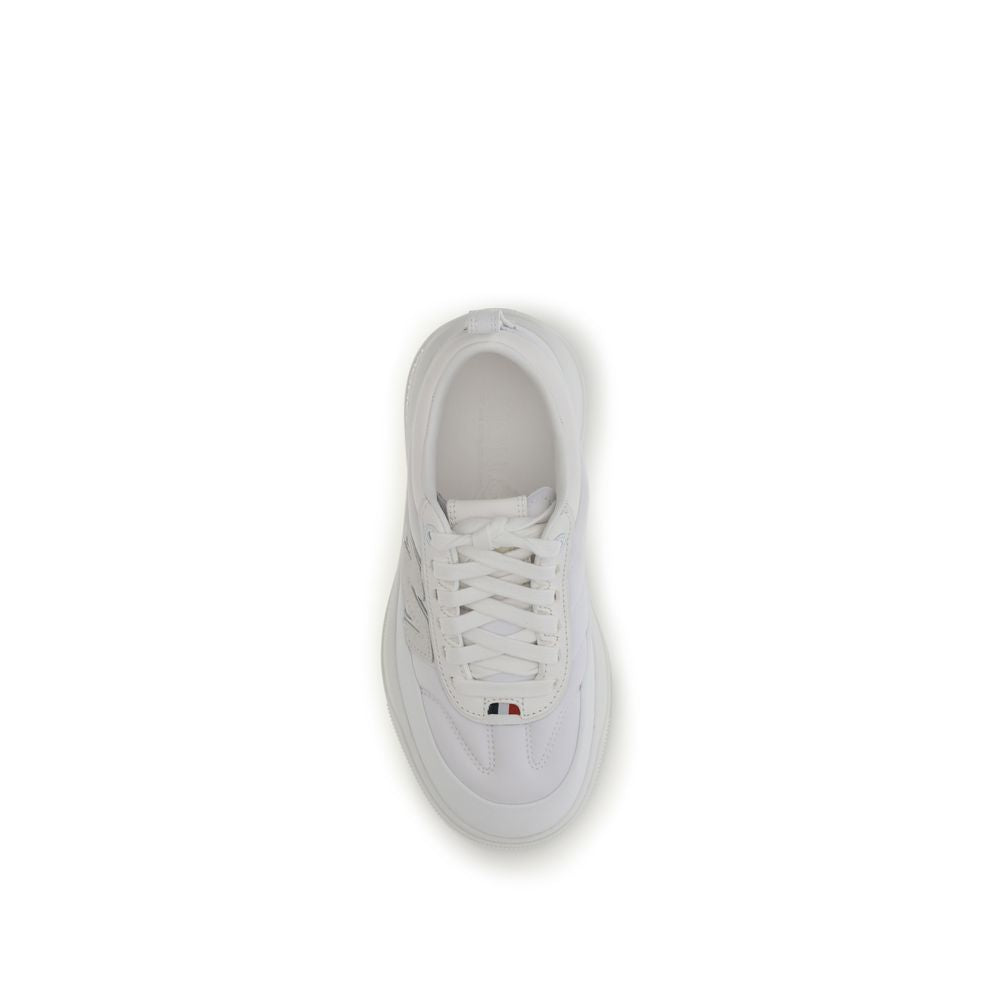 Moncler White Polyamide Athletic Sneakers - Urban Luxury Footwear