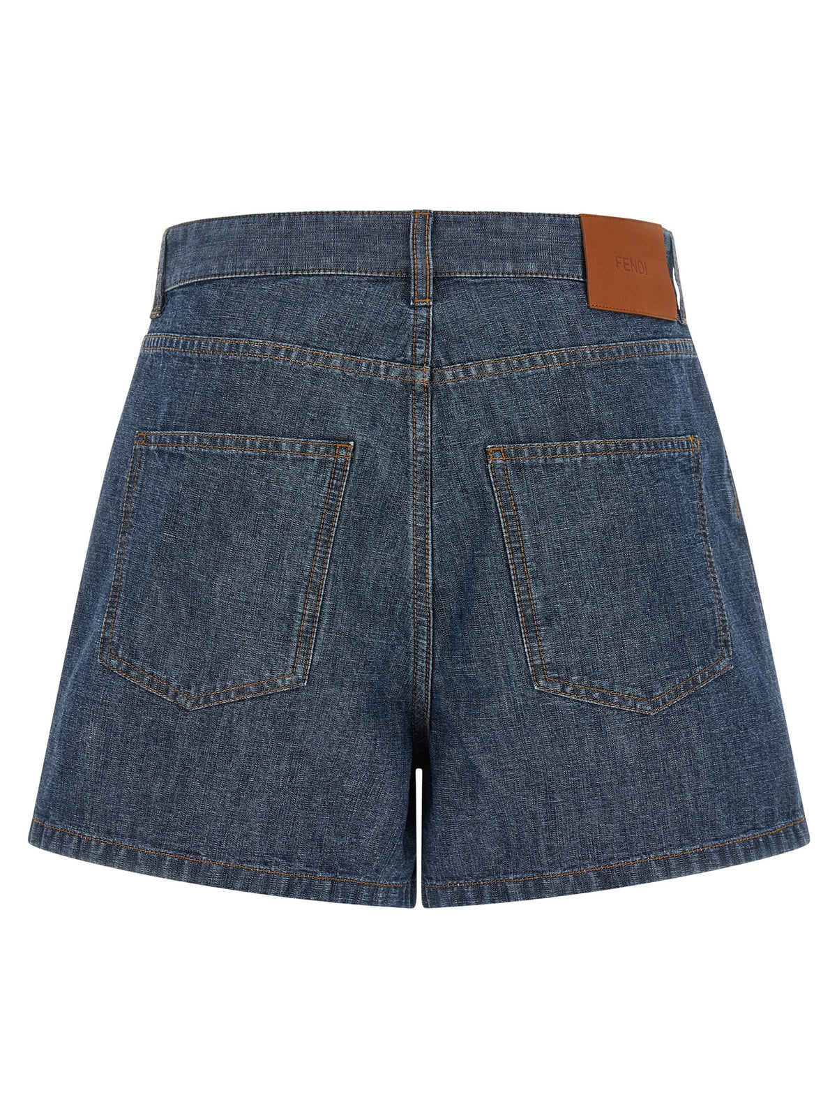 Fendi Blue Cotton Bermuda Shorts - Luxury Redefined Fashion