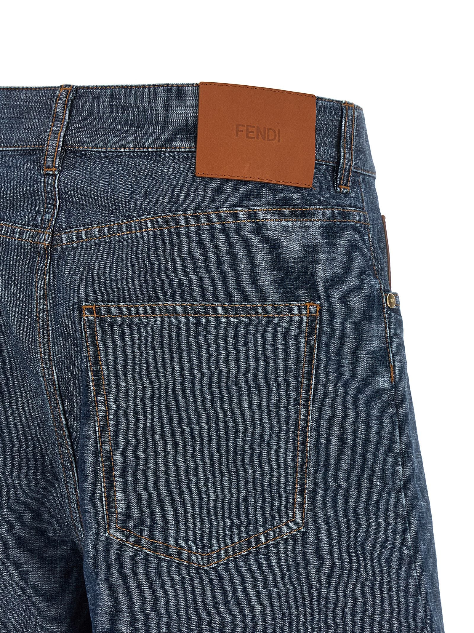 Elevate your wardrobe with Fendi Blue Cotton Bermuda Shorts, crafted from premium cotton in Italy, embodying timeless elegance and sophisticated allure for every occasion.