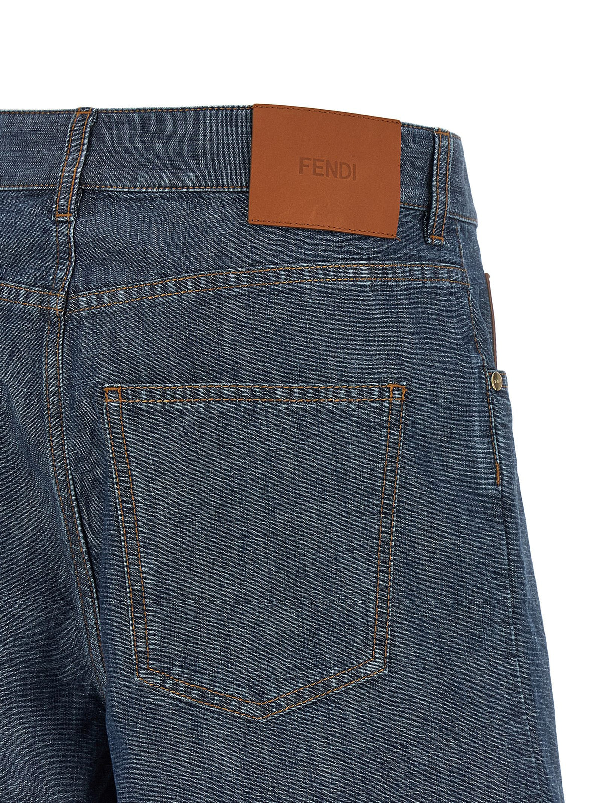 Fendi Blue Cotton Bermuda Shorts - Luxury Redefined Fashion