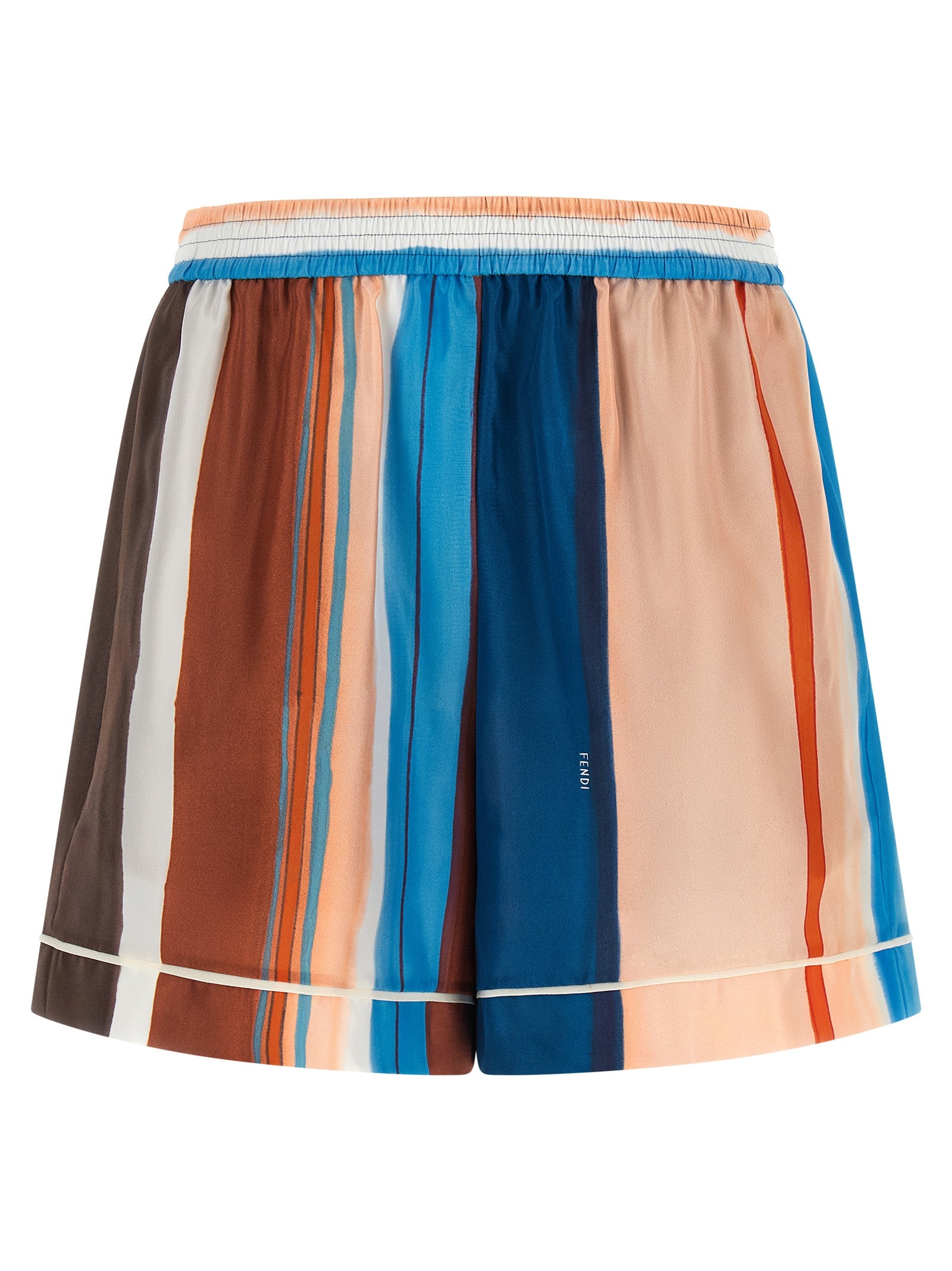 Fendi Multicolor Silk Bermuda Shorts - Timeless Luxury Fashion
