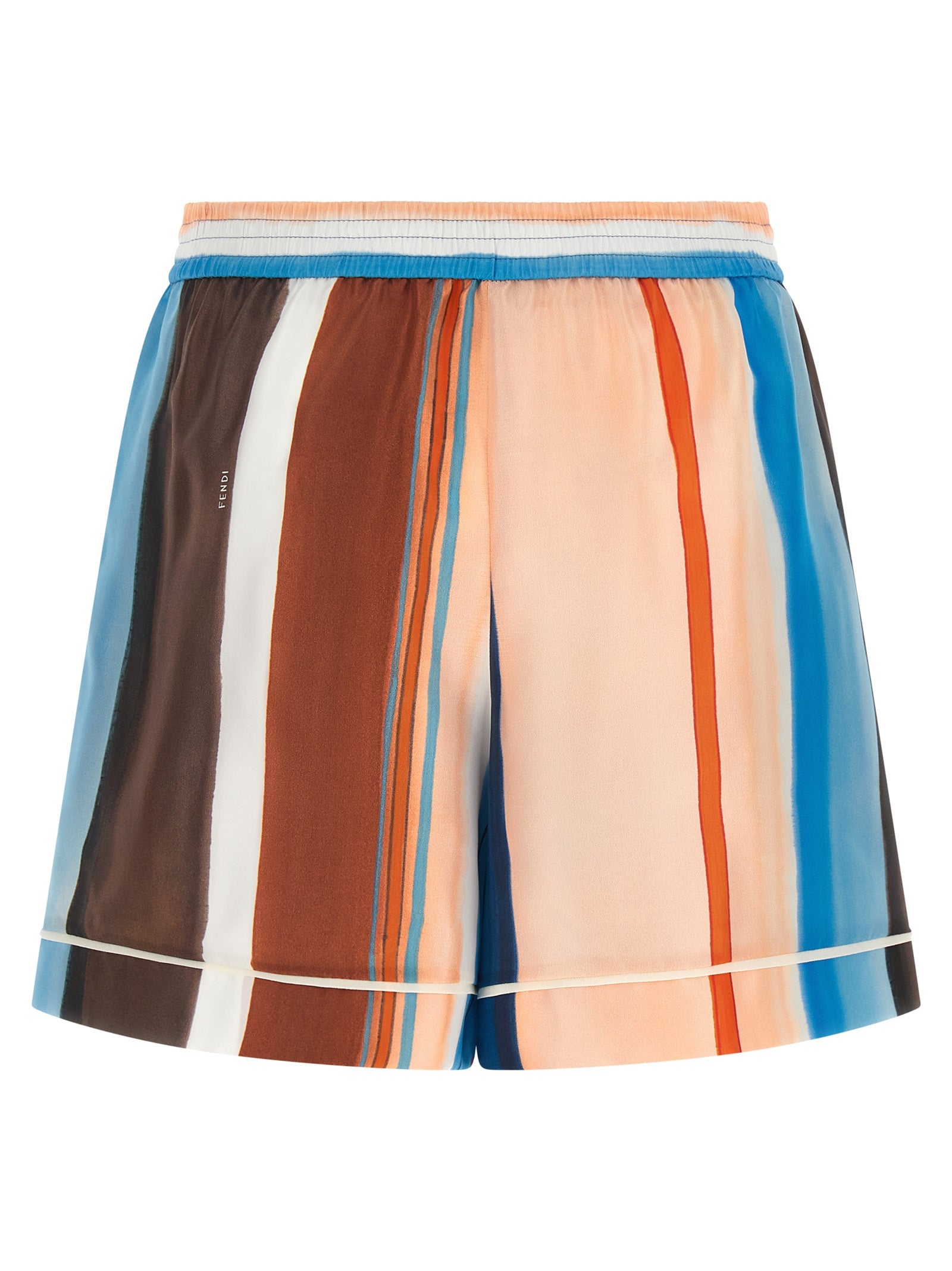 Fendi Multicolor Silk Bermuda Shorts - Timeless Luxury Fashion