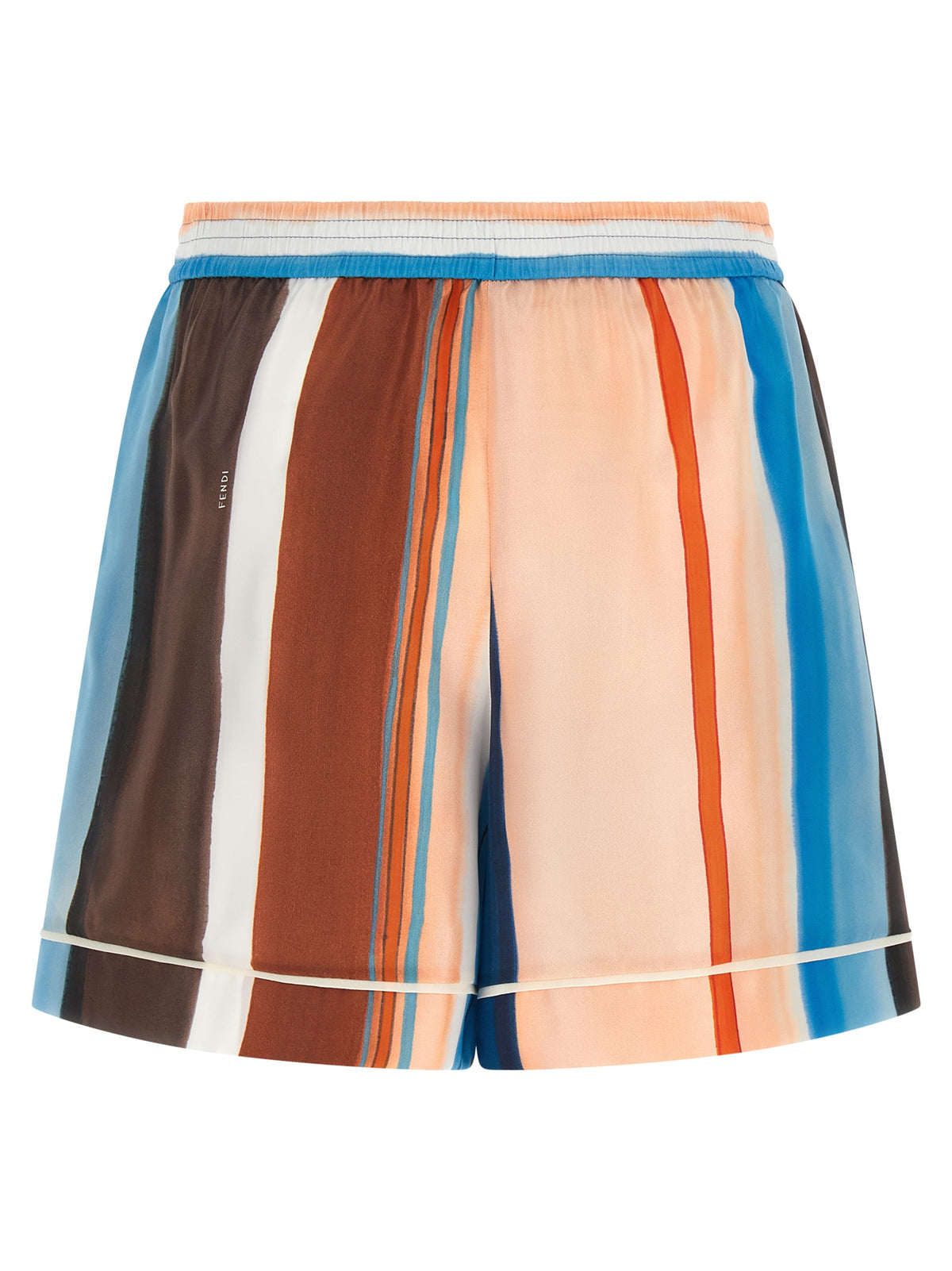 Fendi Multicolor Silk Bermuda Shorts - Timeless Luxury Fashion