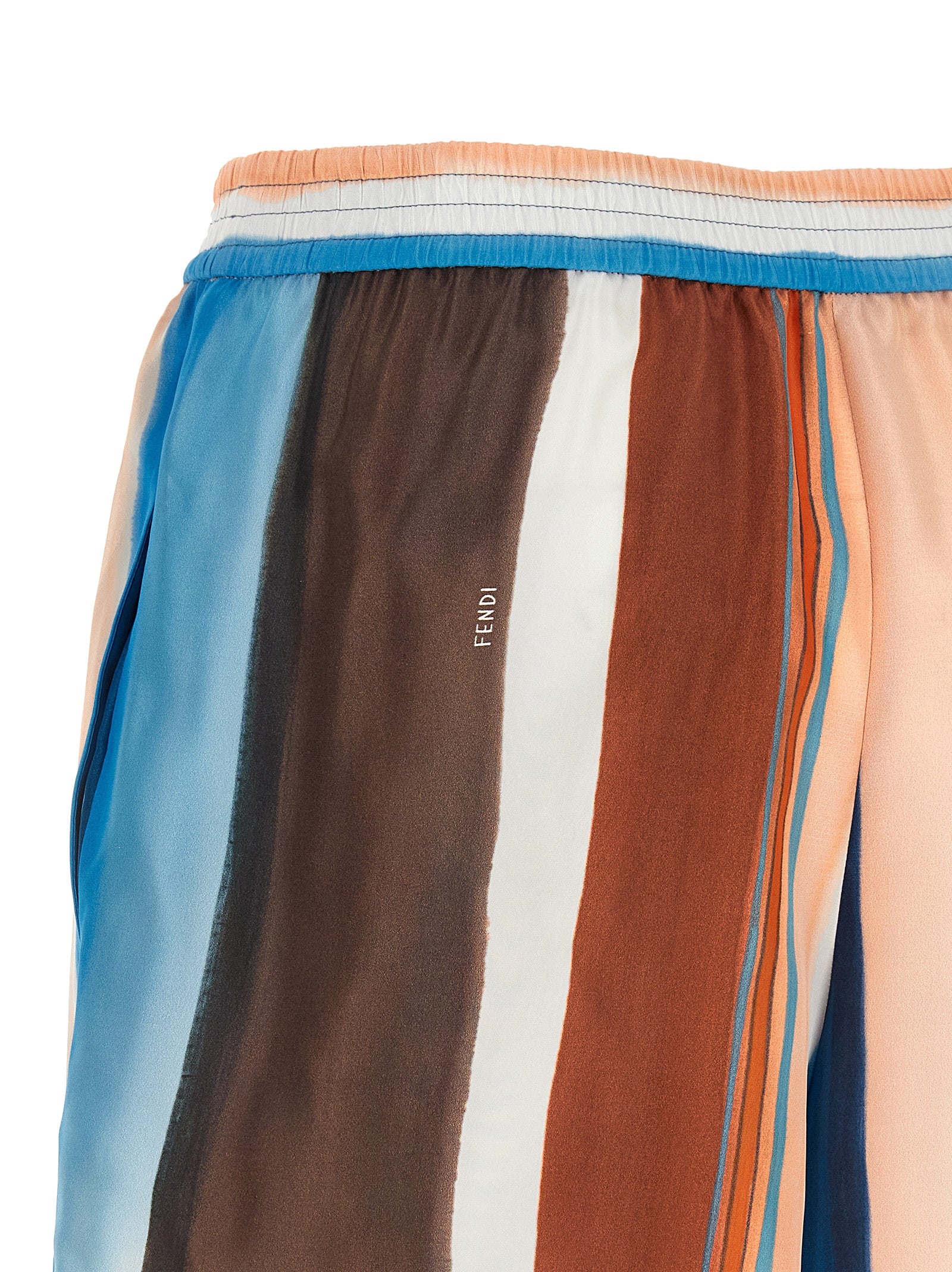 Fendi Multicolor Silk Bermuda Shorts - Timeless Luxury Fashion