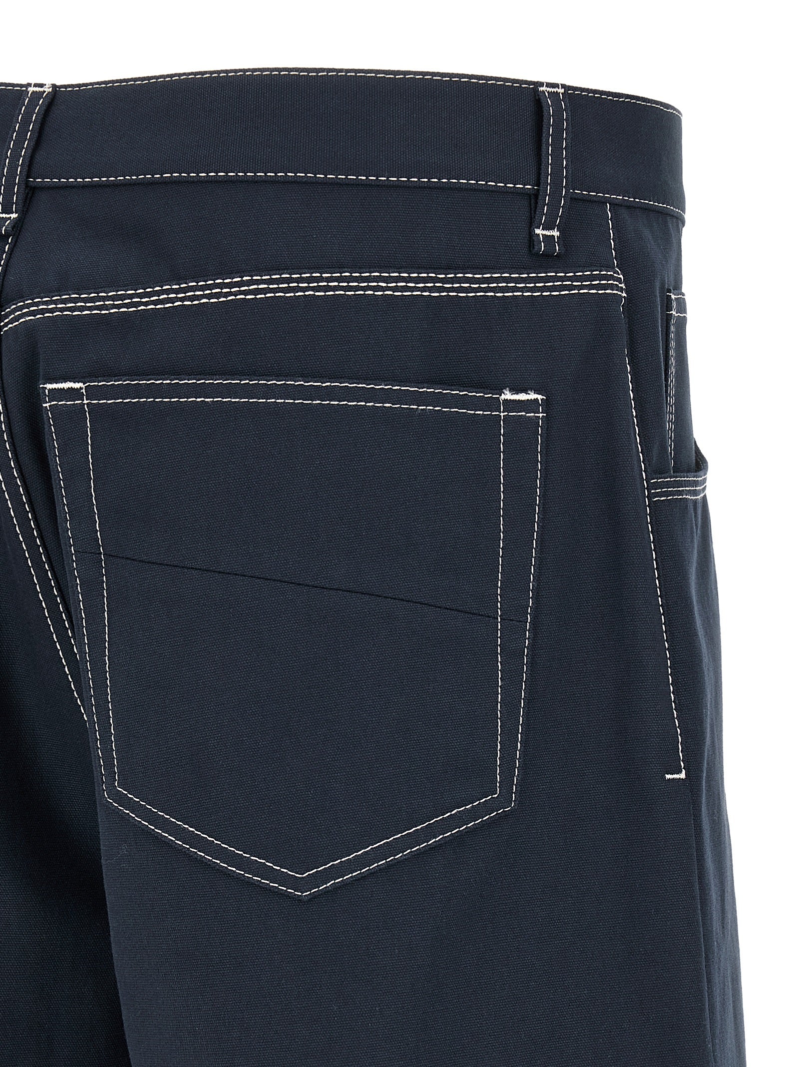 Fendi Blue Cotton Bermuda Shorts - Luxury Fashion Redefined