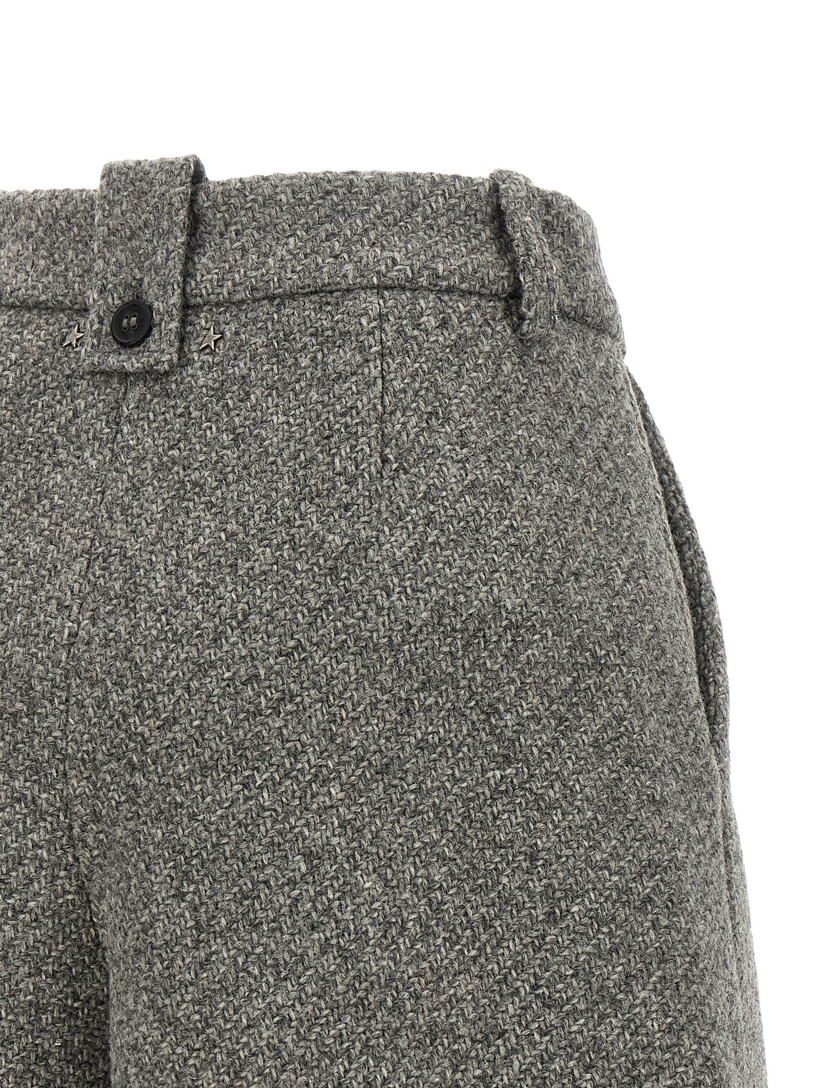 Golden Goose Gray Virgin Wool Bermuda Shorts - Timeless Luxury