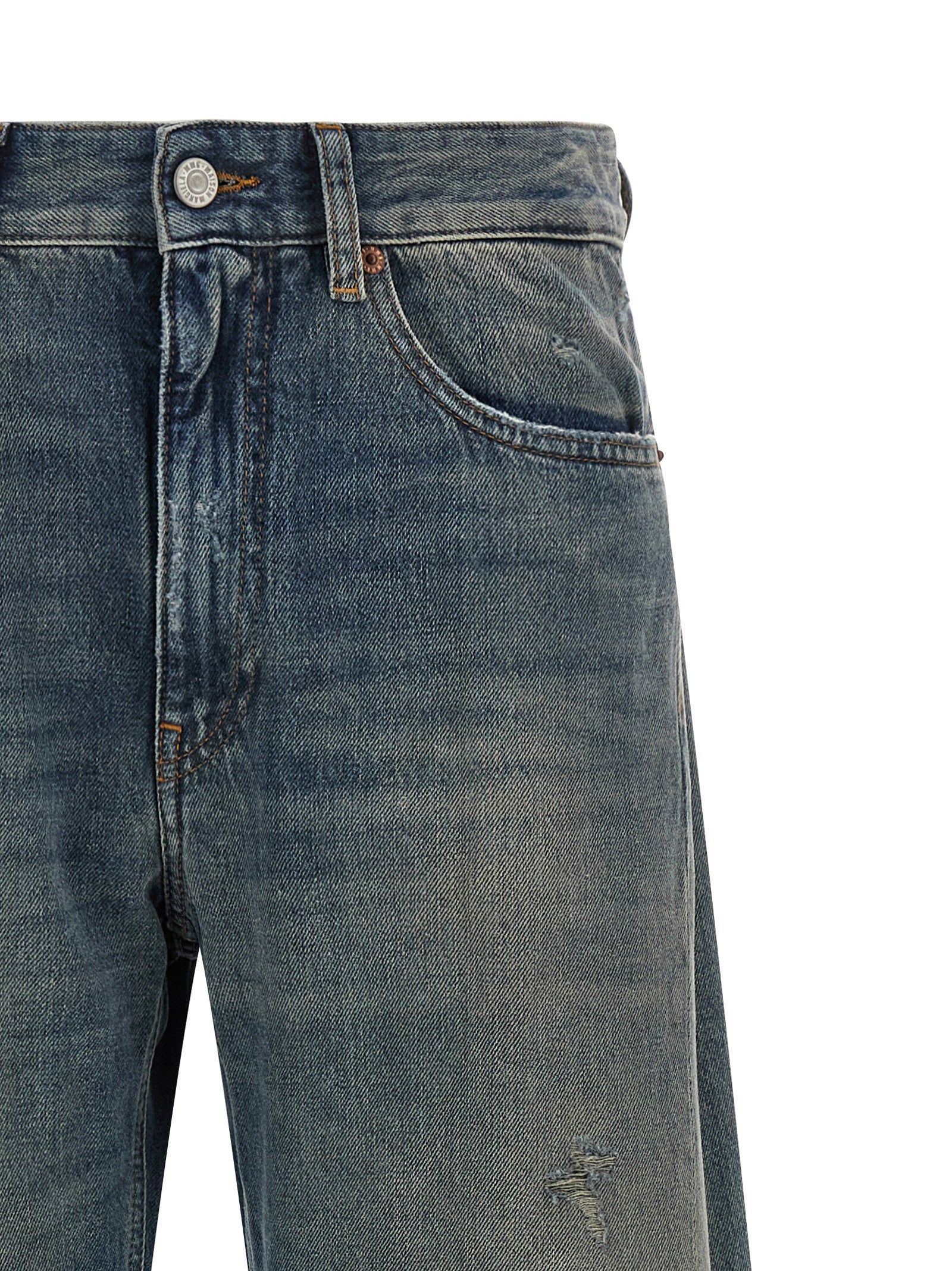 MM6 Maison Margiela Blue Cotton Jeans Denim - Exquisite Luxury