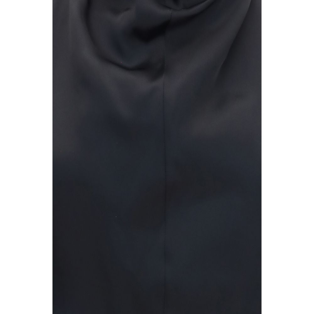 Khaite Black Acetate Blouse - Timeless Elegance Redefined