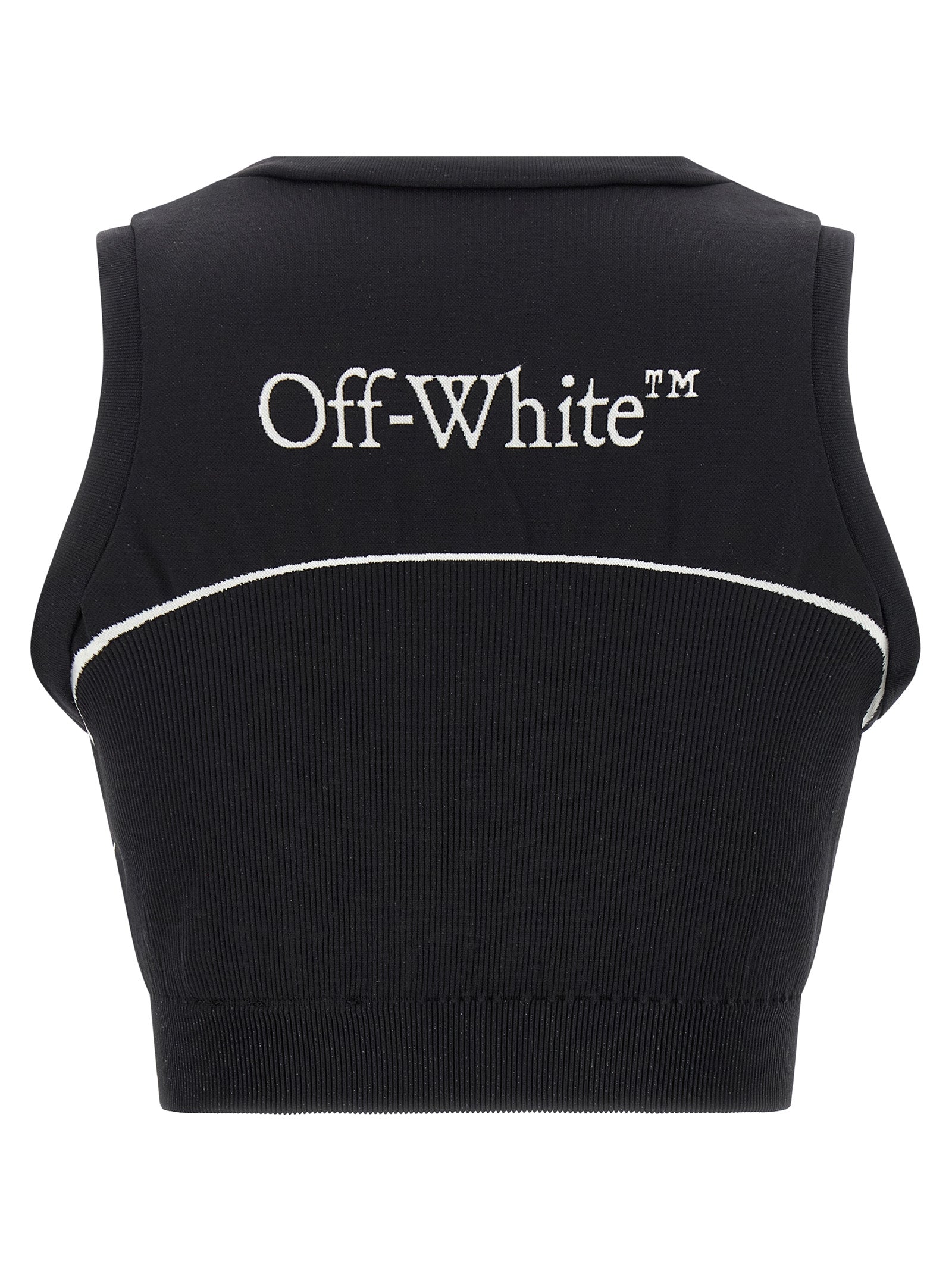 Off-White Black Polyamide Sport Bra - Luxury Athletic Elegance