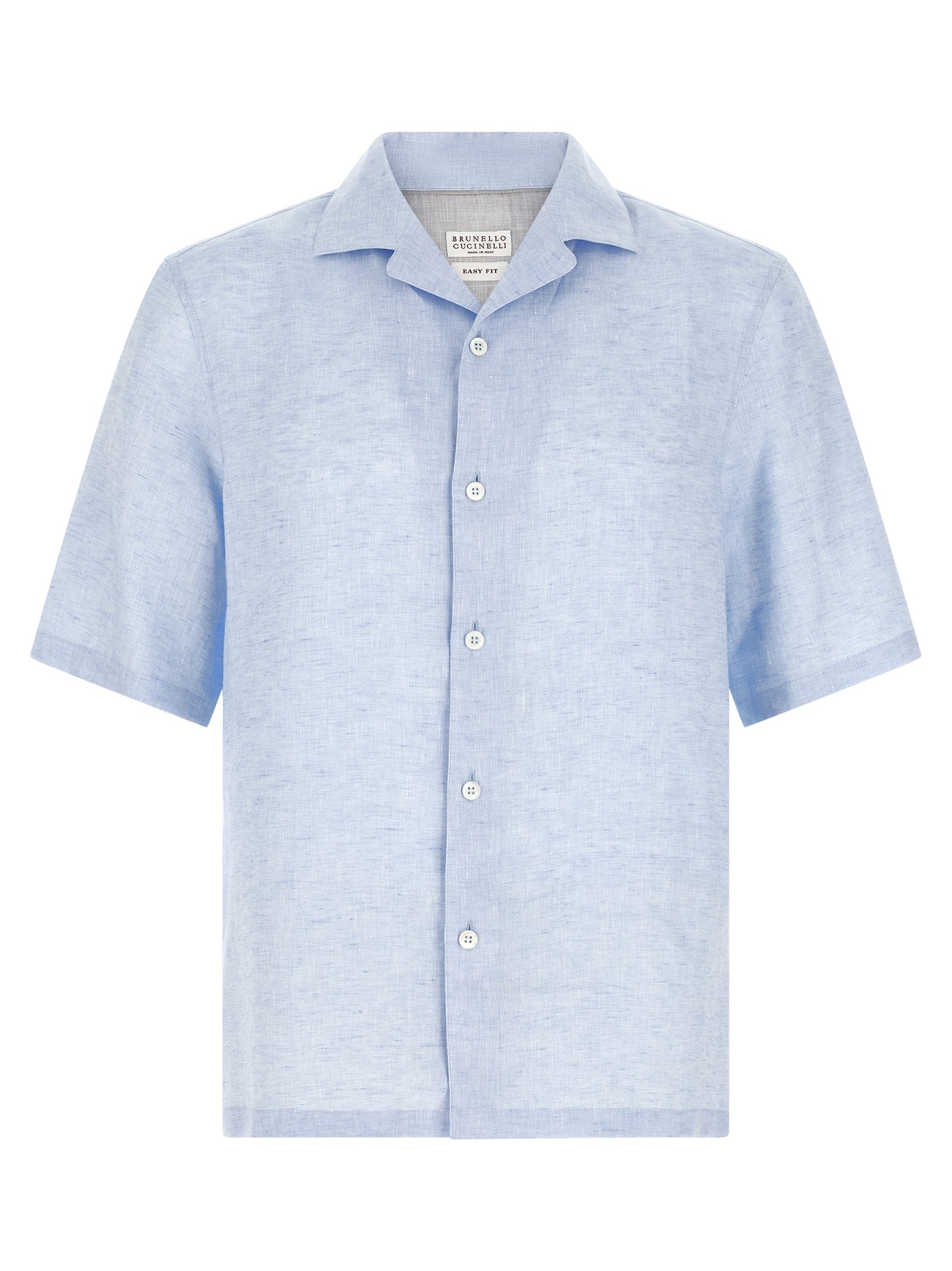 Elevate your wardrobe with the Brunello Cucinelli Blue Linen Blouse, a masterpiece of Italian craftsmanship that embodies refined sophistication and timeless elegance.