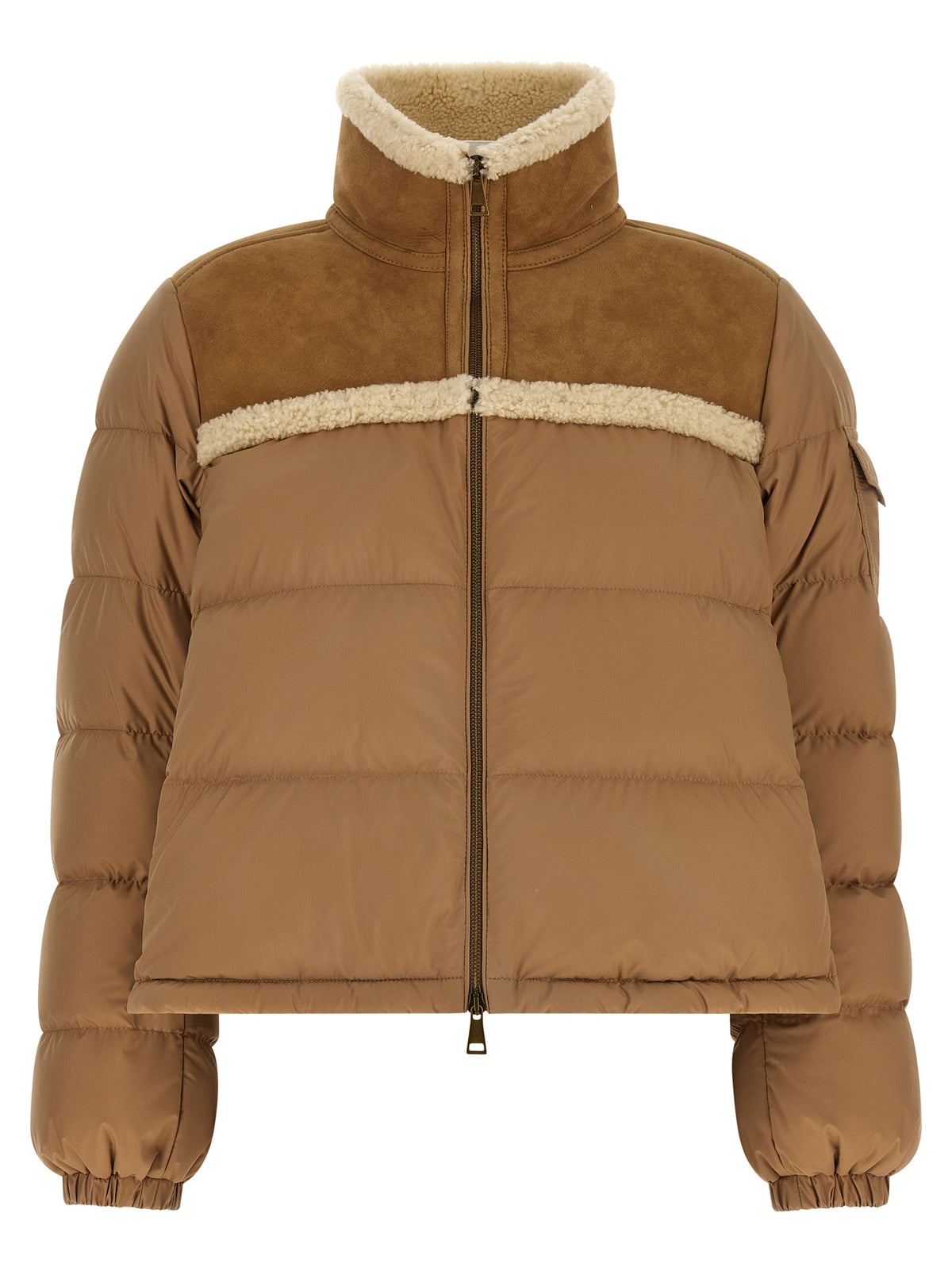Moncler Aurore Beige Full-Length Jacket - Timeless Luxury Outerwear