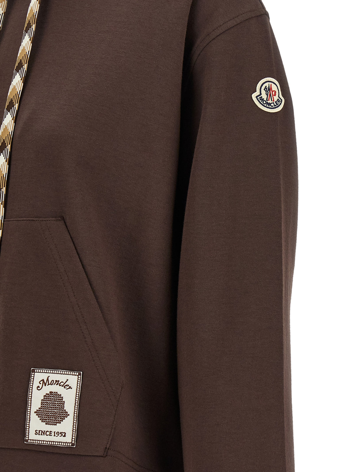 Moncler Brown Cotton Sweatshirt - Elevate Your Luxury Wardrobe