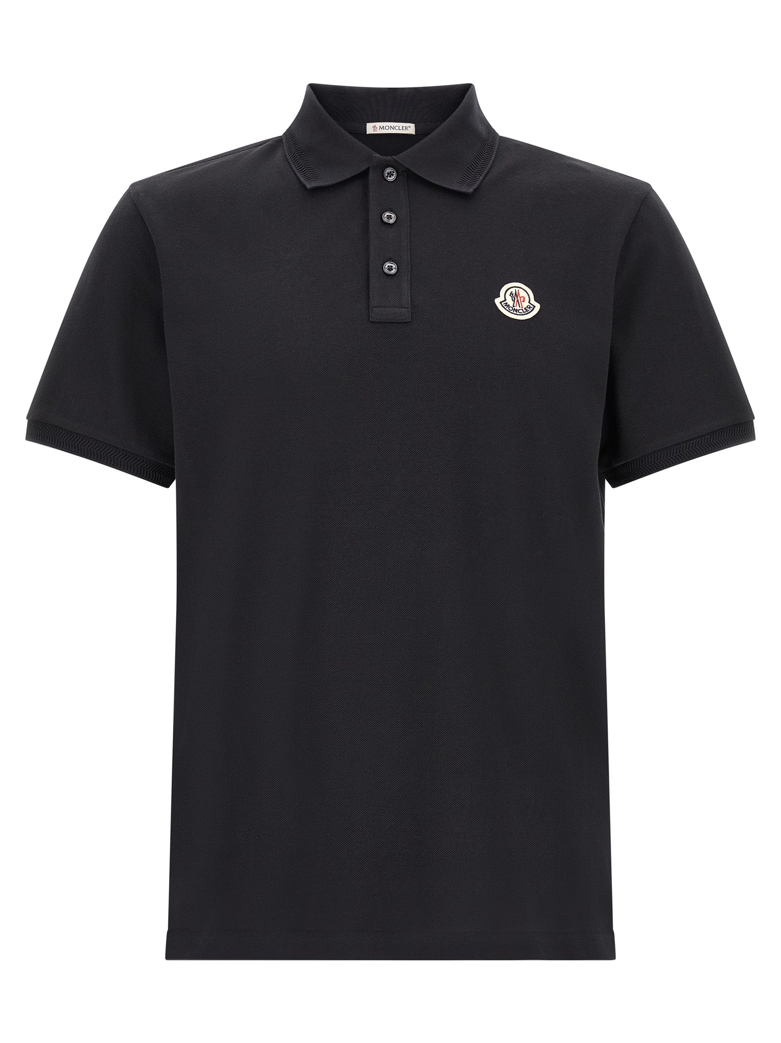 Indulge in the Moncler Blue Cotton Polo Shirt, a masterpiece of 100% cotton piquet that embodies timeless luxury and sophistication for the discerning individual.