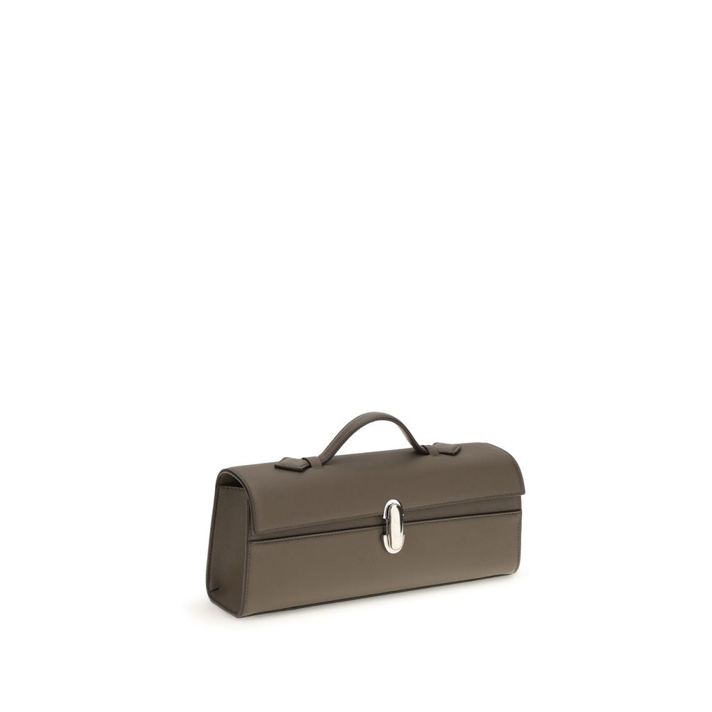 Savette Brown Calf Leather Shoulder Bag - Timeless Elegance