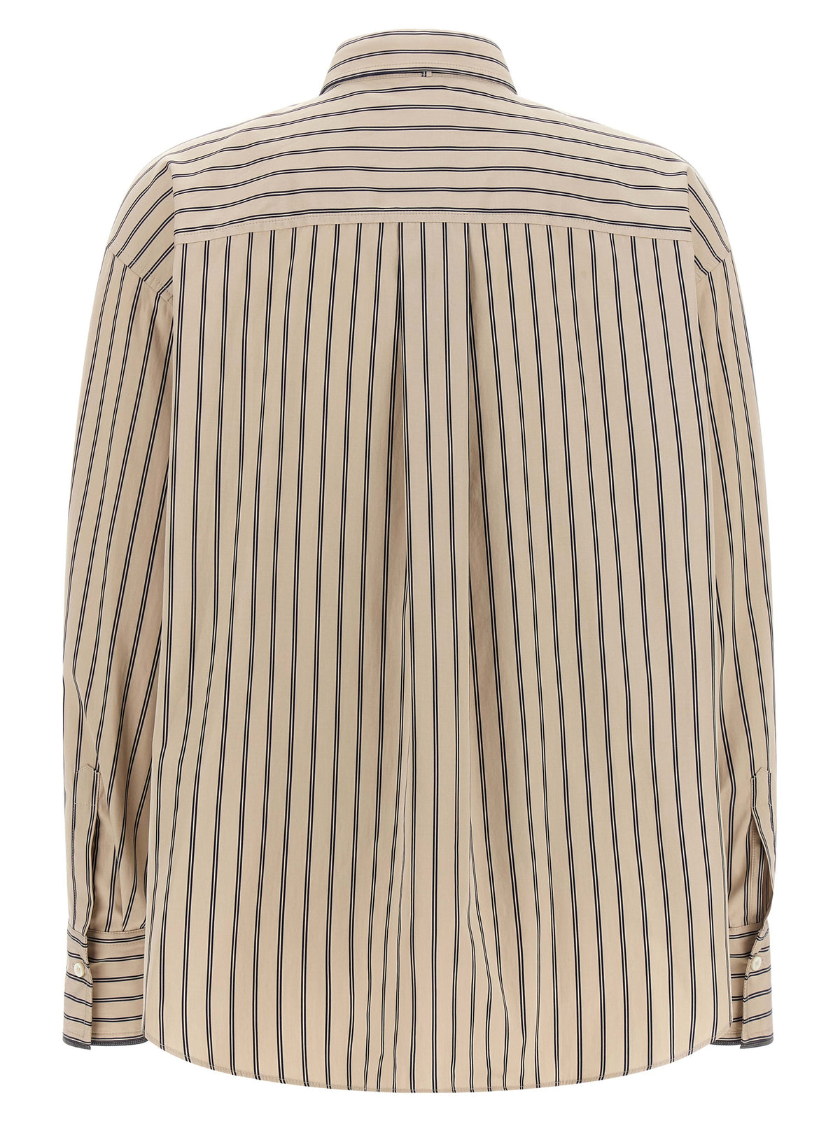 Brunello Cucinelli Beige Cotton Blouse - Timeless Luxury Elegance