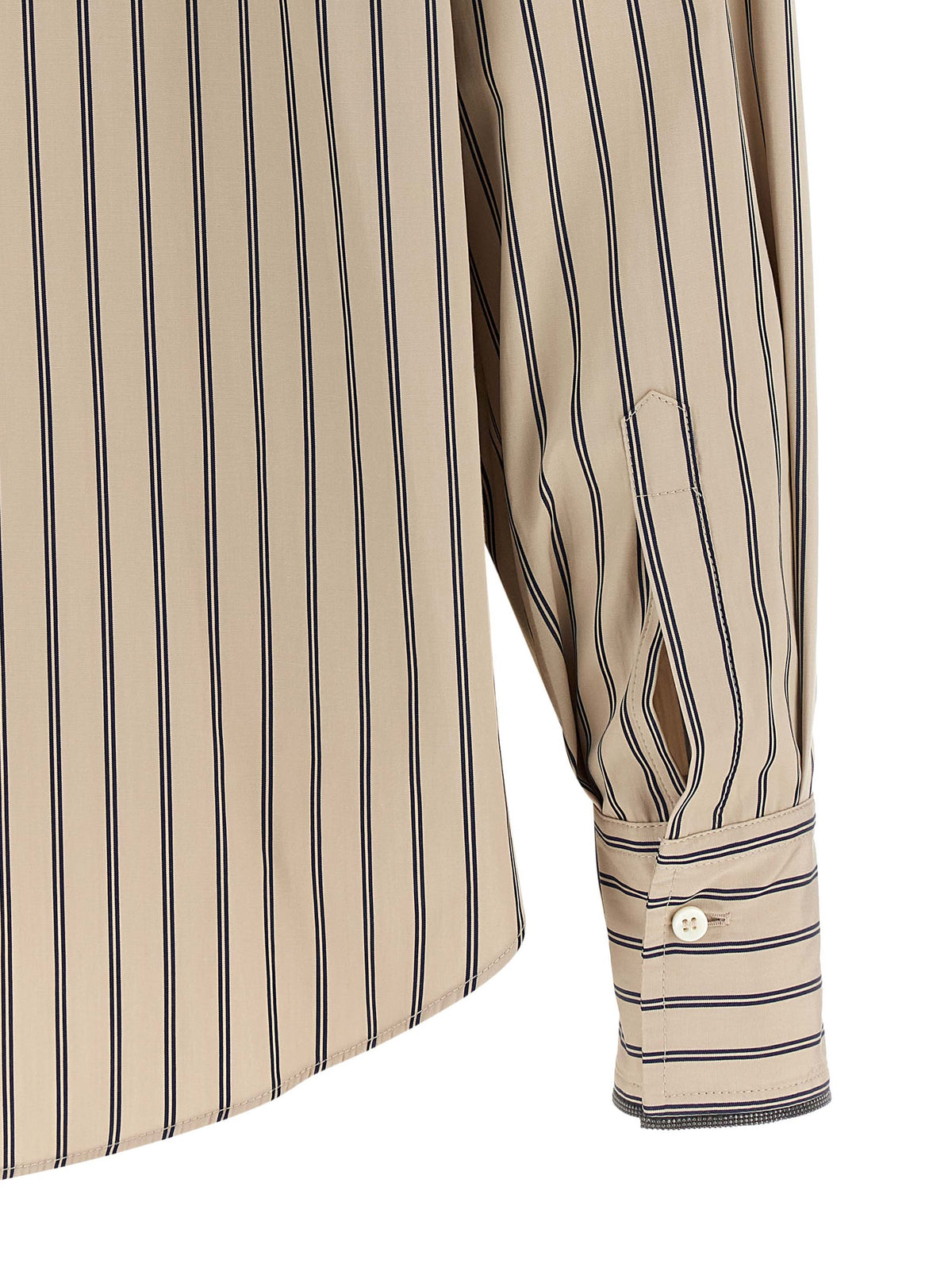 Brunello Cucinelli Beige Cotton Blouse - Timeless Luxury Elegance