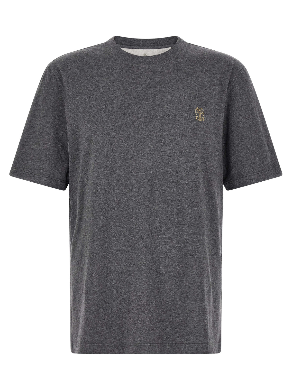 Brunello Cucinelli Gray Cotton T-Shirt - Timeless Luxury Essential