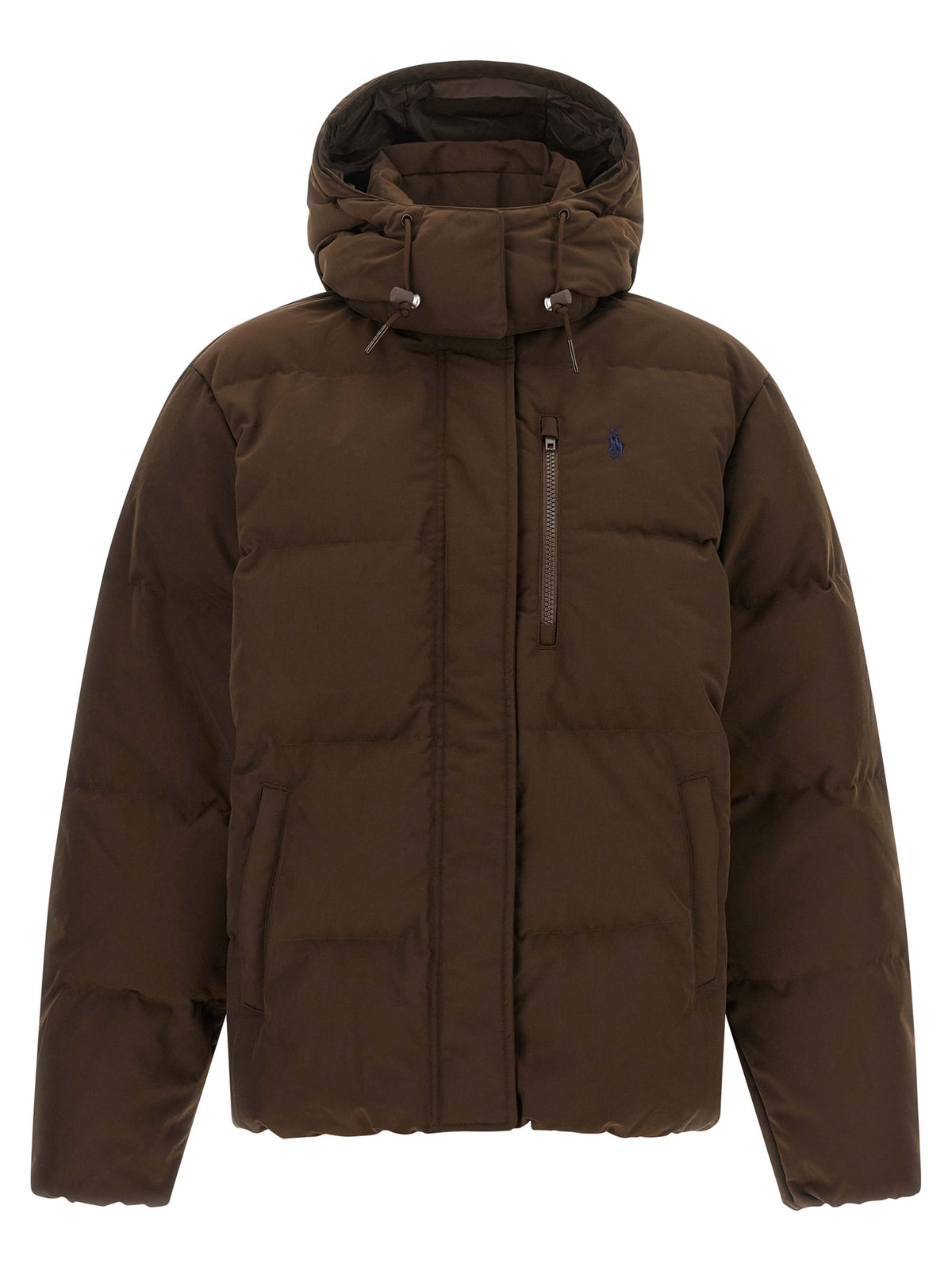 Polo Ralph Lauren Luxe Brown Full-Length Jacket for Discerning Elegance