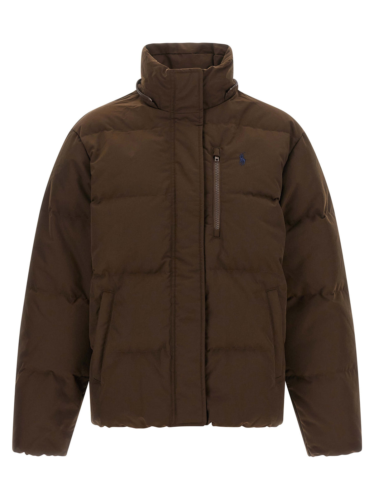 Polo Ralph Lauren Luxe Brown Full-Length Jacket for Discerning Elegance