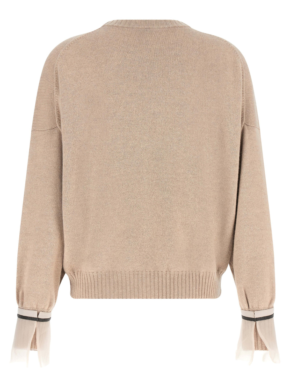 Experience the epitome of elegance with the Brunello Cucinelli Beige Cashmere Cardigan, a luxurious blend of pure cashmere and refined craftsmanship, perfect for sophisticated style.