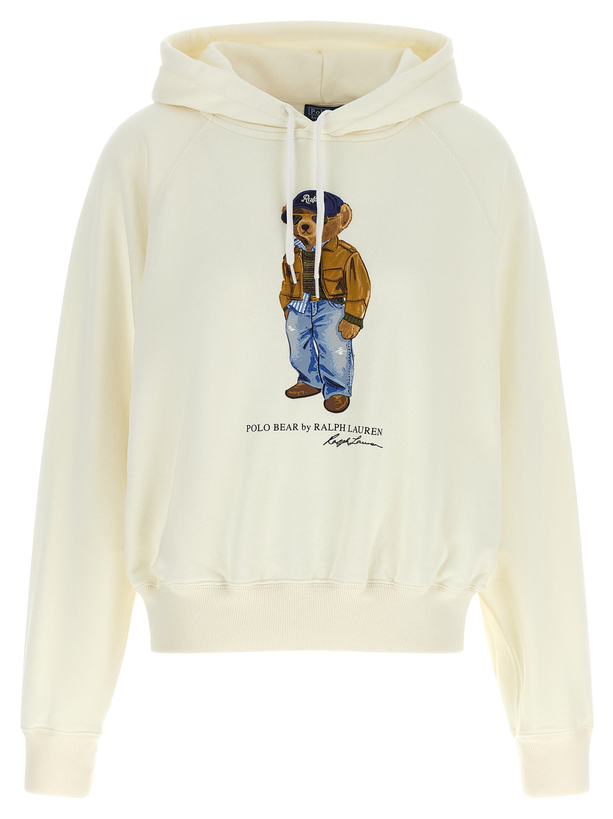 Polo Ralph Lauren White Cotton Sweatshirt - Elevate Your Elegance