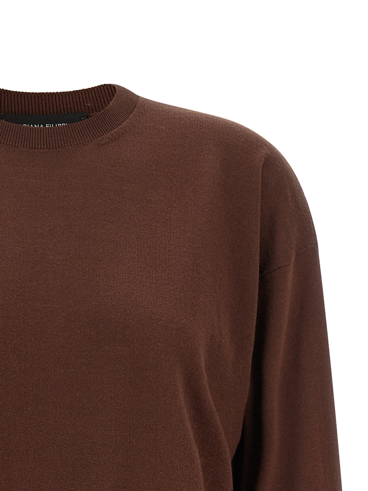 Fabiana Filippi Brown Virgin Wool Cardigan - Timeless Luxury