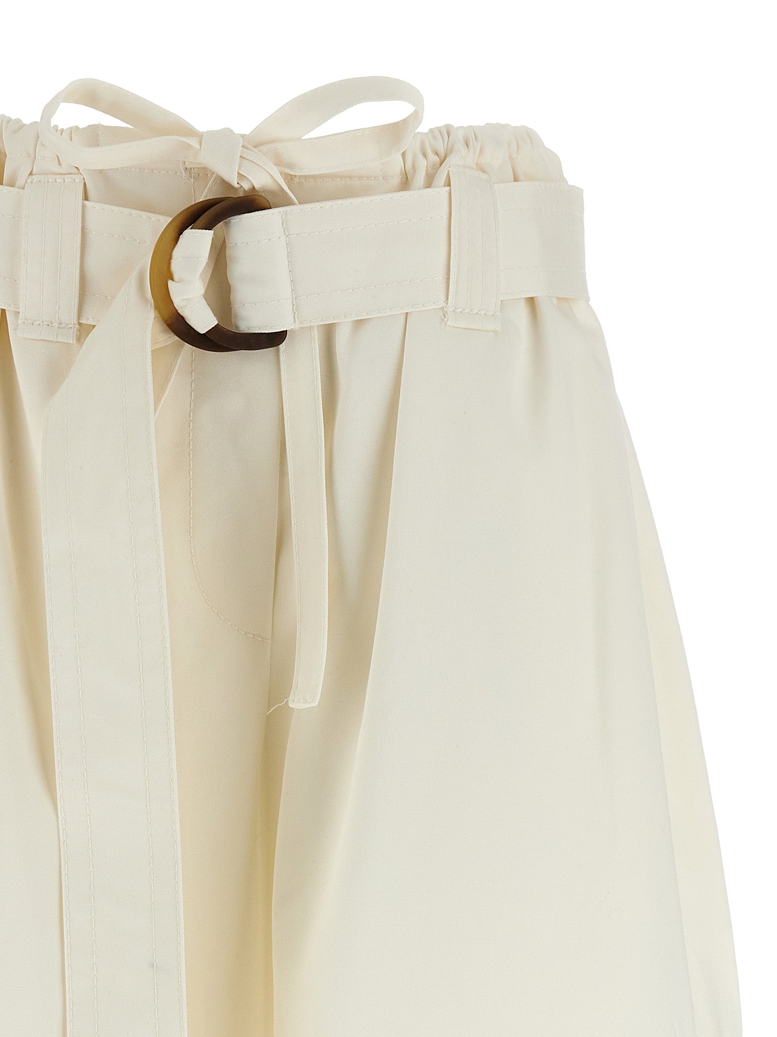 Zimmermann White Cotton Bermuda Shorts - Effortless Luxe Style