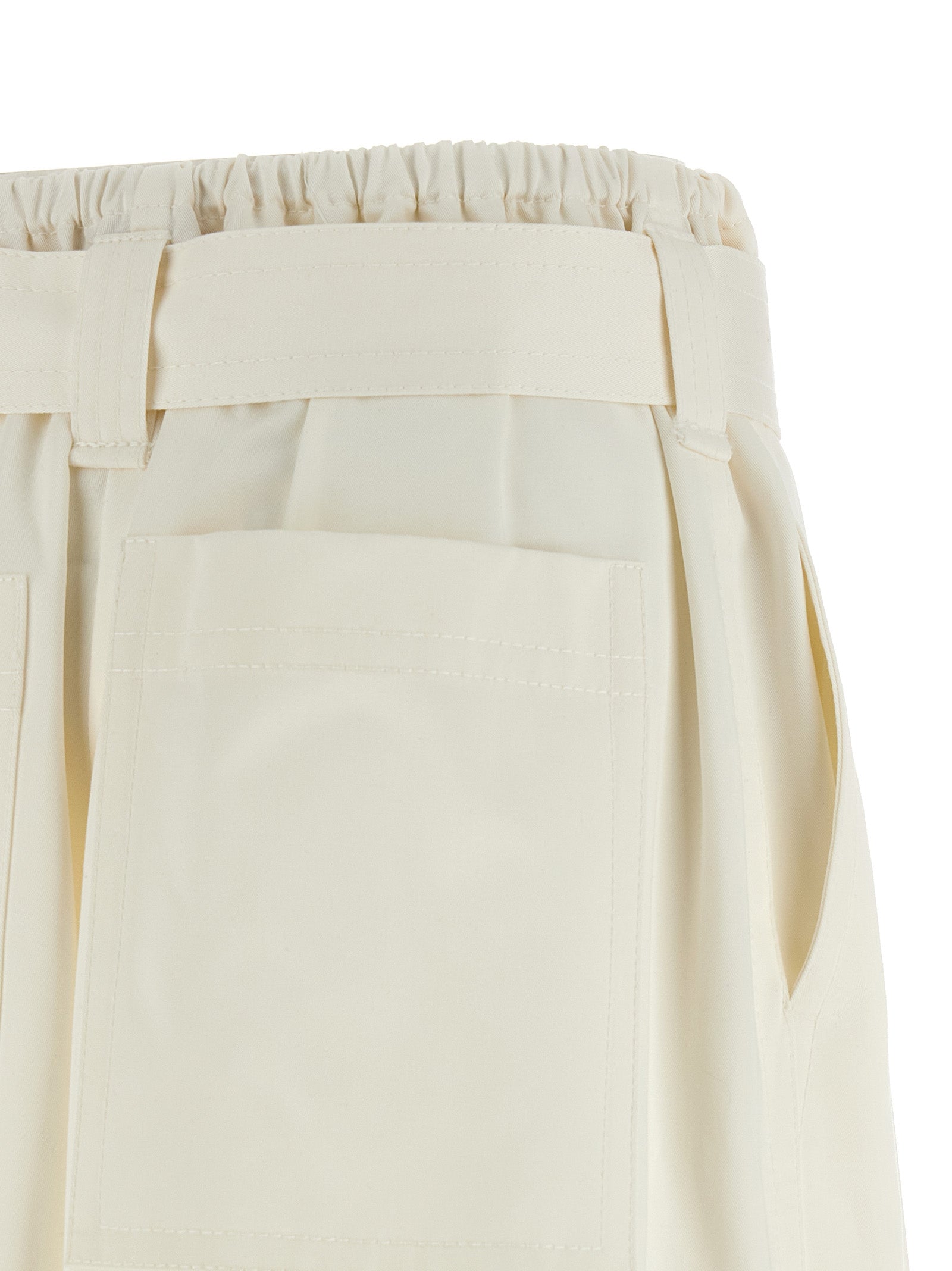 Zimmermann White Cotton Bermuda Shorts - Effortless Luxe Style