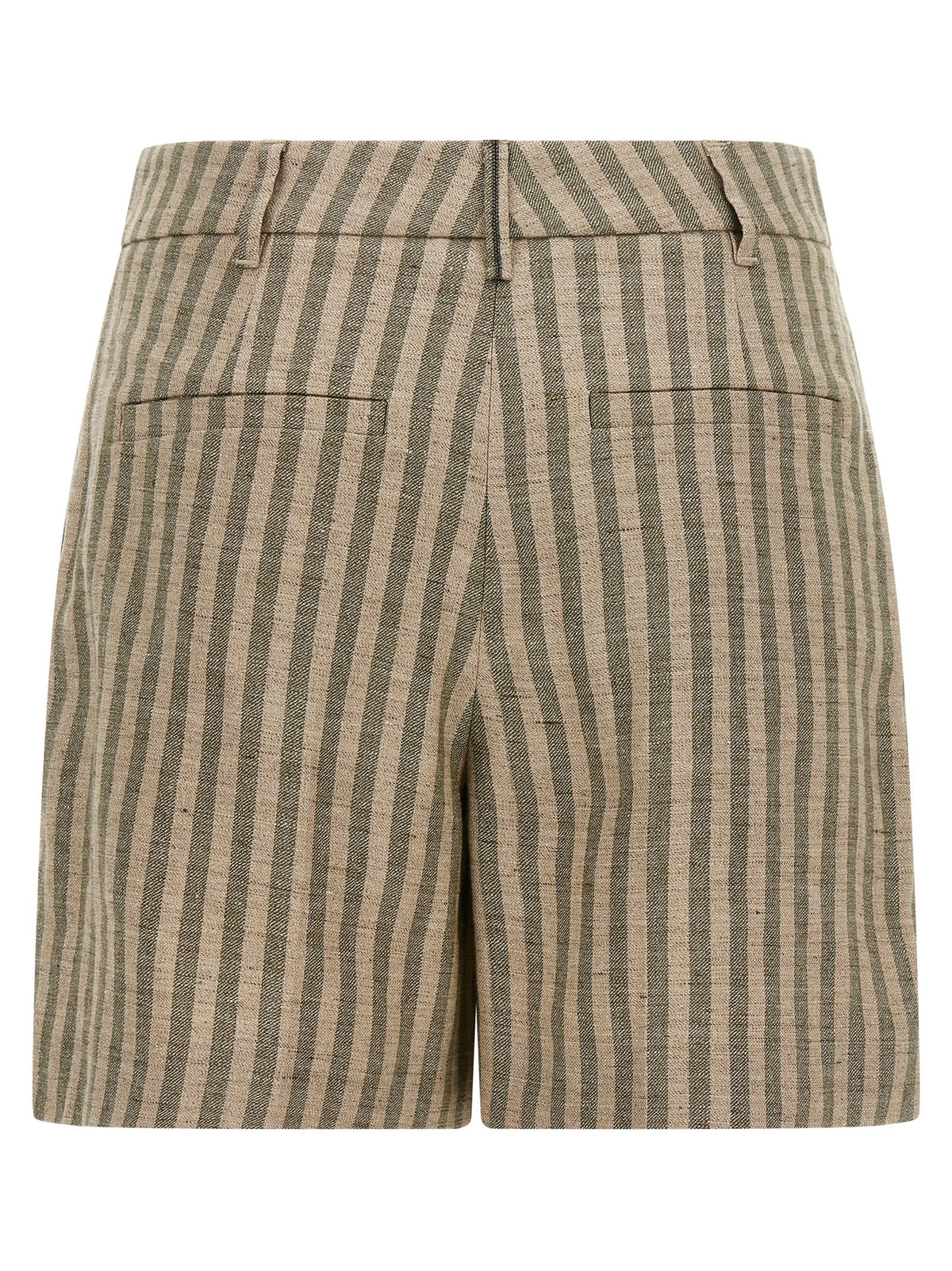Brunello Cucinelli Bicolor Linen Bermuda Shorts - Timeless Elegance