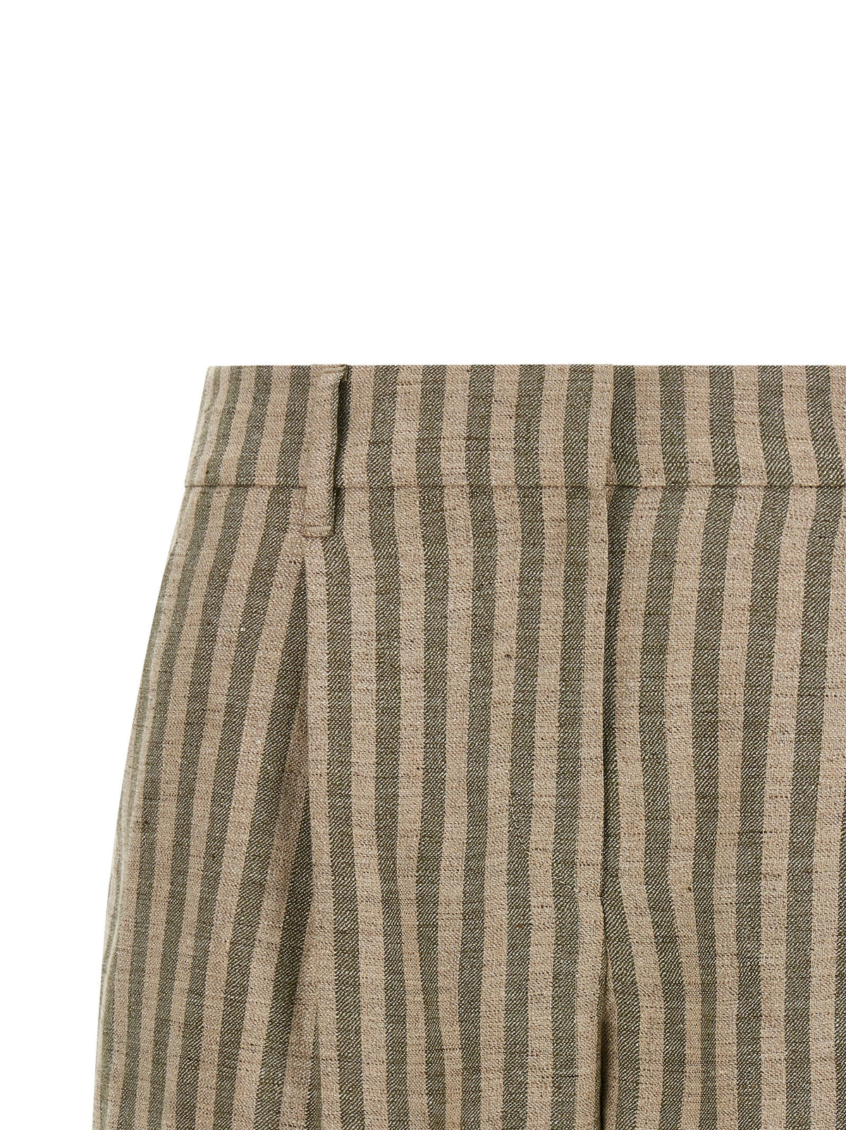 Brunello Cucinelli Bicolor Linen Bermuda Shorts - Timeless Elegance