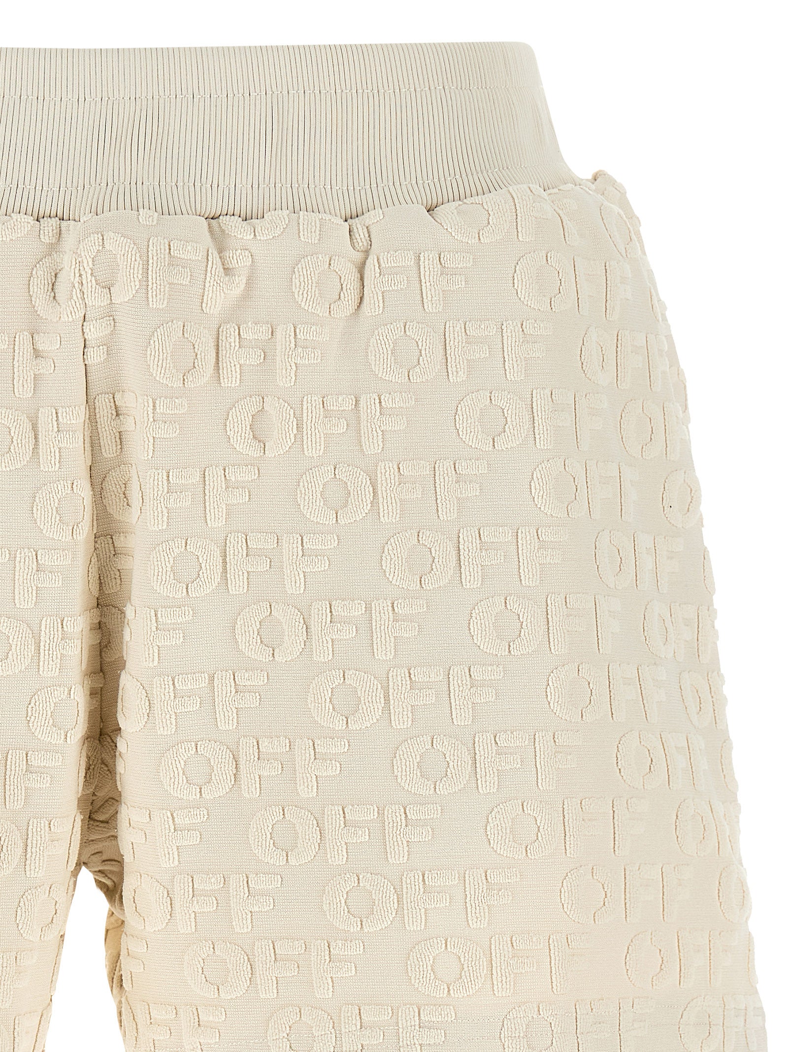Discover the Off-White Beige Cotton Bermuda Shorts, a luxurious blend of 100% pure cotton and chic design, perfect for those who embrace effortless elegance.