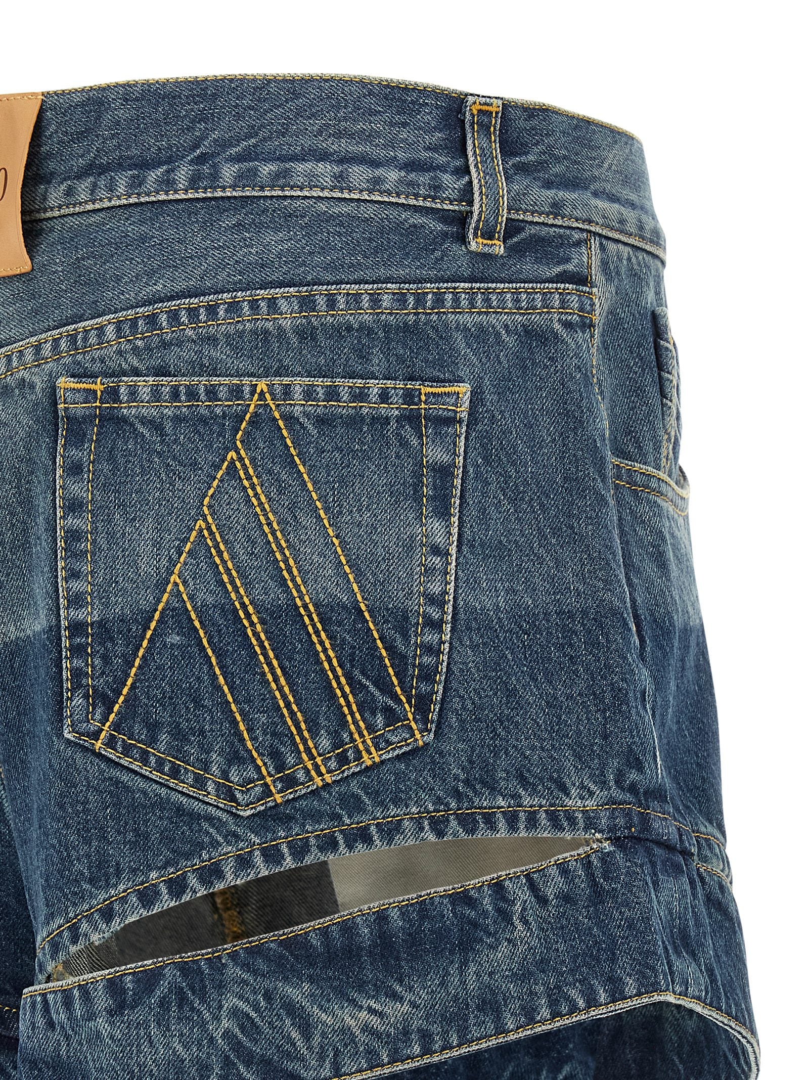 Elevate your wardrobe with The Attico Blue Cotton Bermuda Shorts, a masterpiece of Italian craftsmanship that embodies luxury and sophistication for the modern connoisseur.