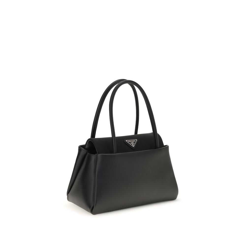 Prada Black Calf Leather Bos Taurus Handbag - Timeless Luxury