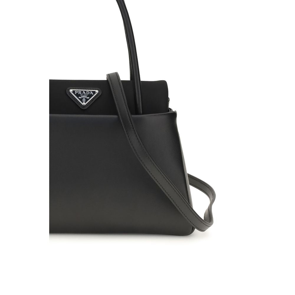 Prada Black Calf Leather Bos Taurus Handbag - Luxury Redefined