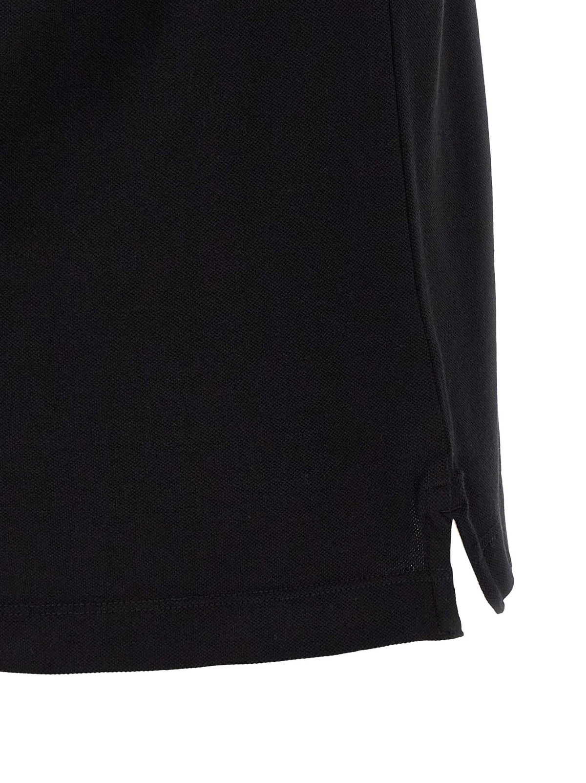 Stone Island Black Cotton Polo Shirt - Timeless Luxury Elegance