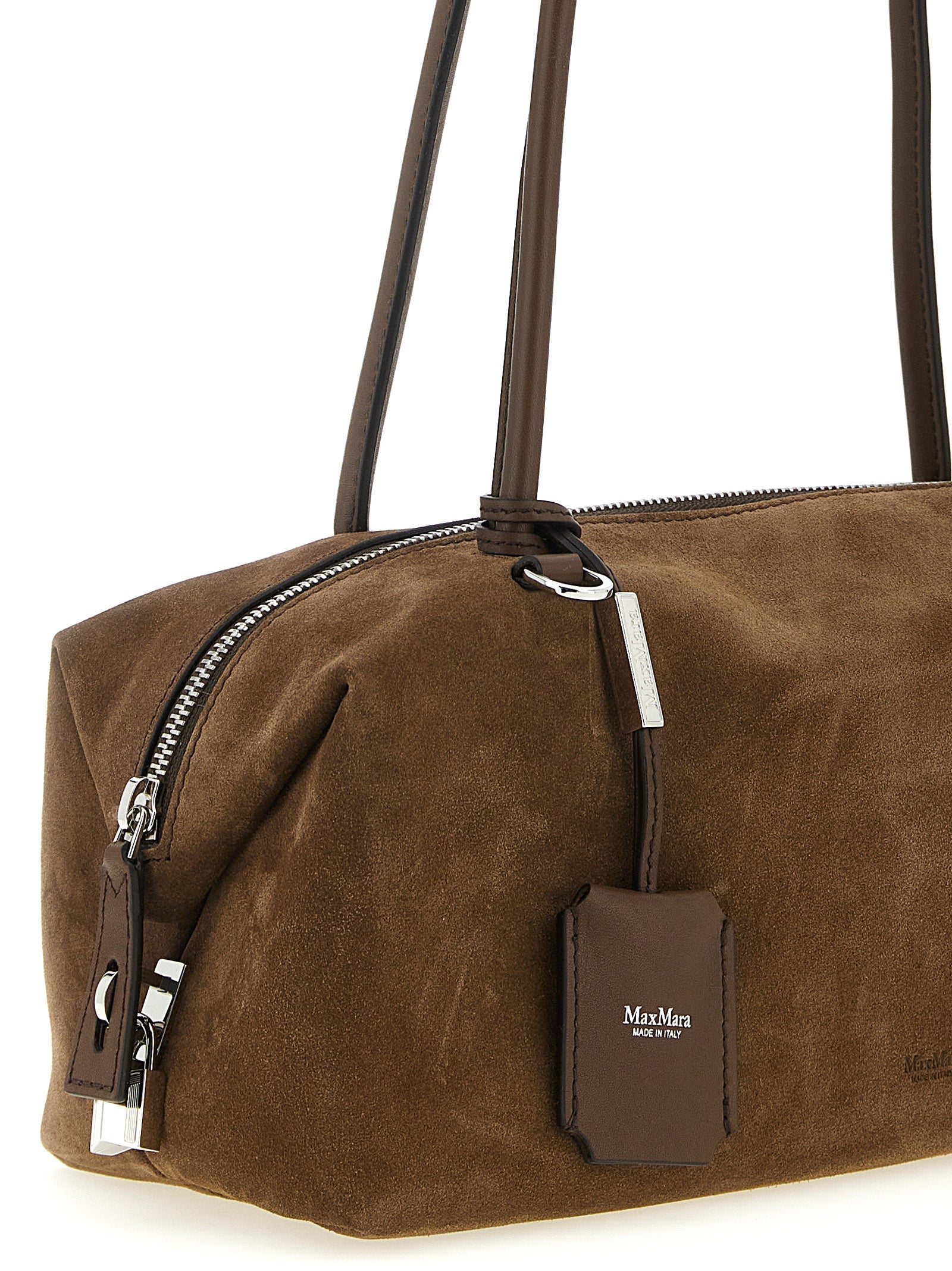 Elevate your style with the Max Mara Brown Calfskin Shoulder Bag, a masterpiece of Italian craftsmanship that embodies timeless elegance and sophisticated allure.