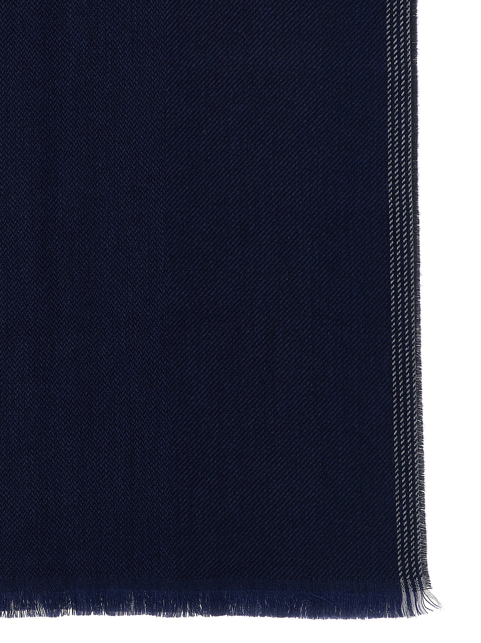 Indulge in the exquisite Brunello Cucinelli Blue Wool Scarf, a masterful blend of wool and cashmere, embodying timeless elegance and Italian craftsmanship for discerning tastes.