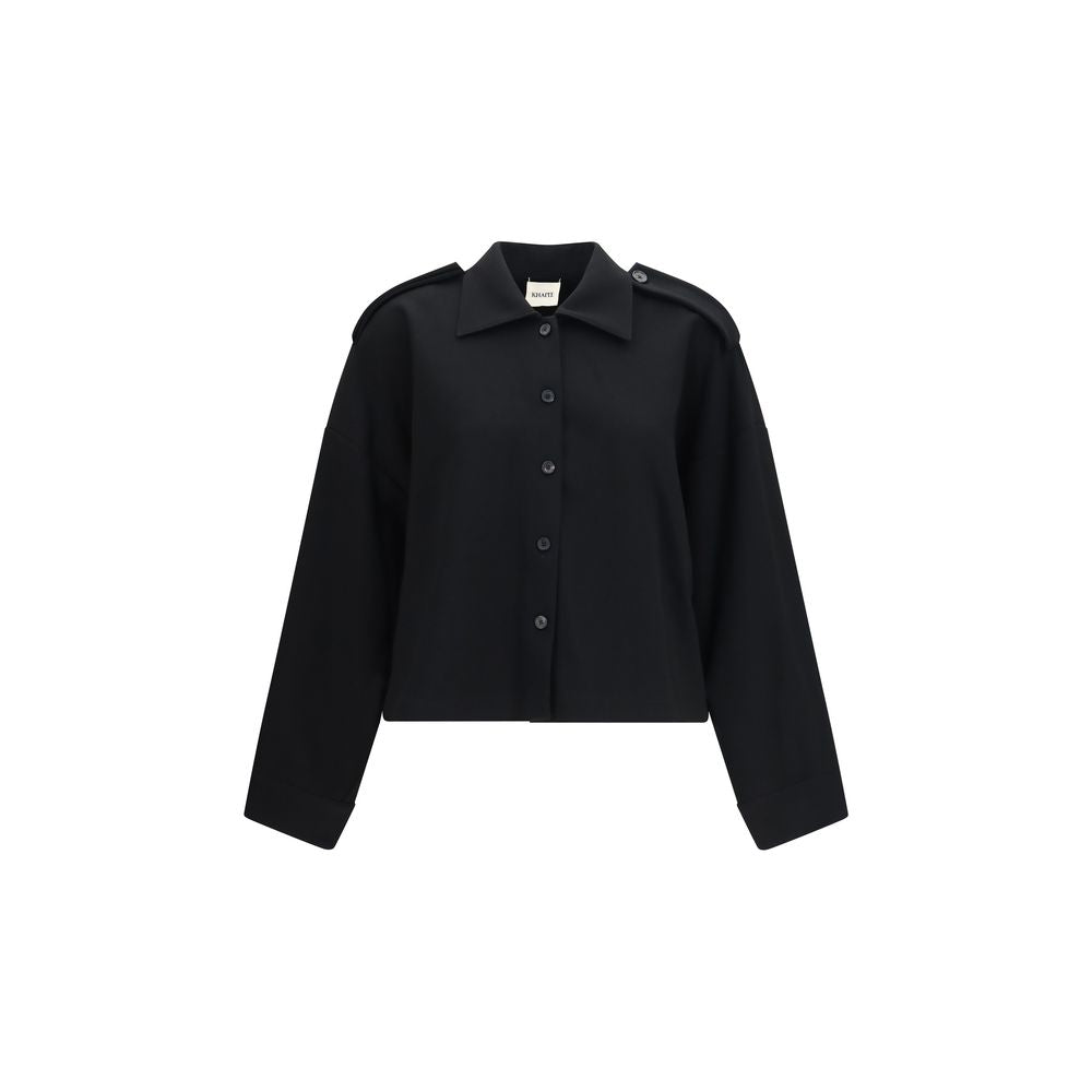 Khaite Black Acetate Shirt - Timeless Elegance in Haute Couture