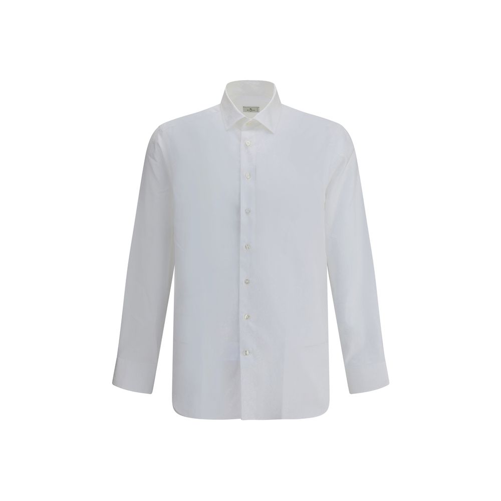 Etro White Cotton Dress Shirt - Timeless Luxury for the Discerning