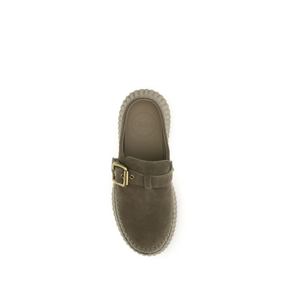 Chloé Bicolor Calf Leather Bos Taurus Mules - Timeless Luxury
