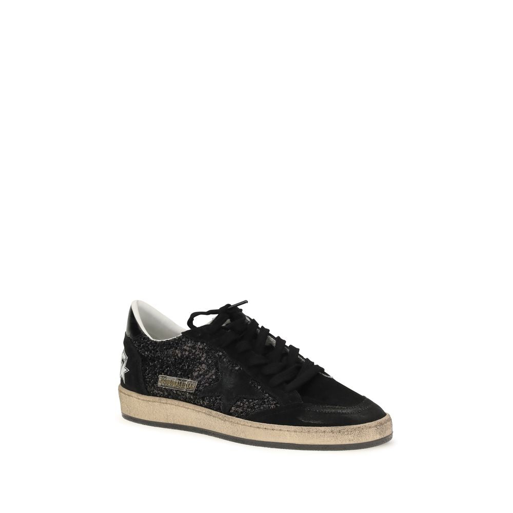 Golden Goose Black Calf Leather Low Top Sneakers - Luxury Style