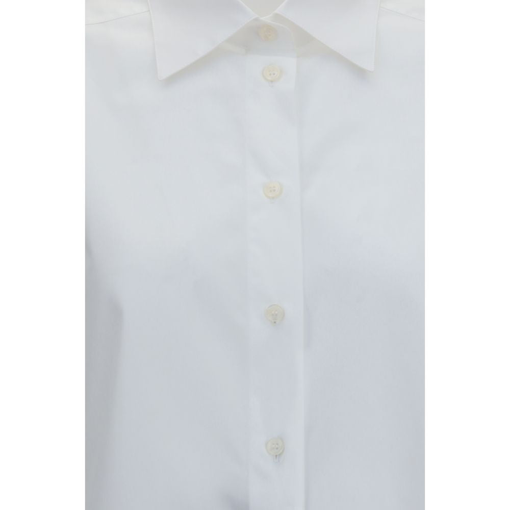Dolce & Gabbana White Cotton Dress Shirt - Timeless Elegance