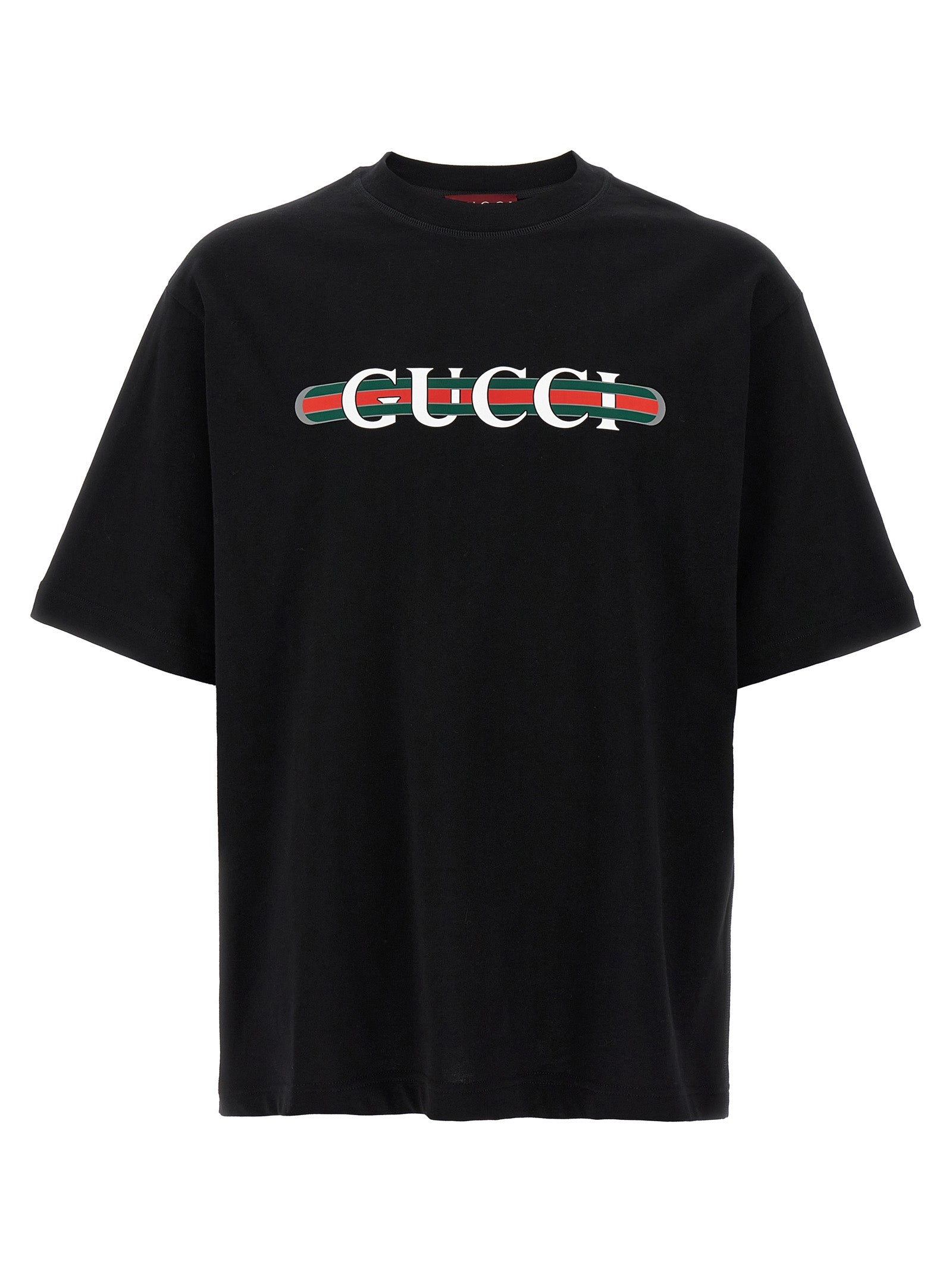 Discover the Gucci Black Cotton T-Shirt, a masterpiece of Italian craftsmanship in luxurious cotton, perfect for those who embody elegance and sophistication.
