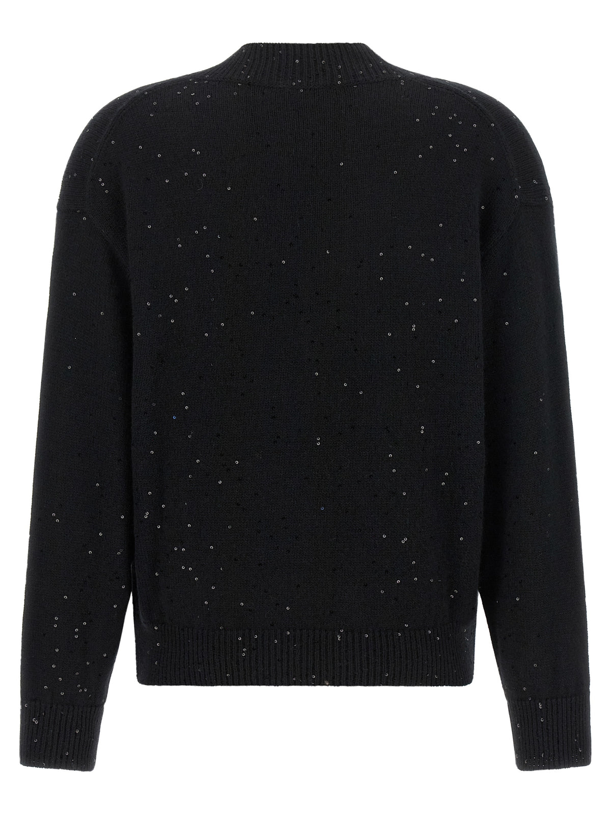 Experience the epitome of luxury with the Brunello Cucinelli Black Cashmere Cardigan, crafted from the finest cashmere and silk for timeless elegance and sophistication.