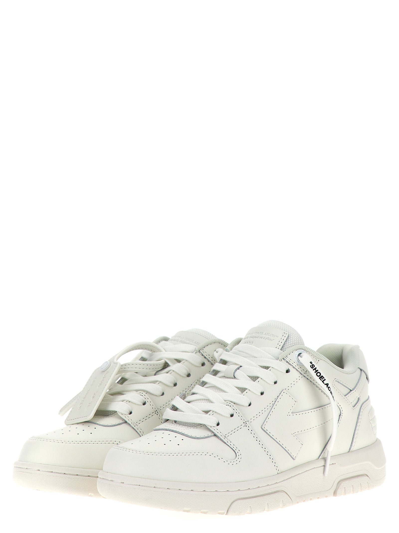 Off-White White Calfskin Low Top Sneakers - Luxury Footwear