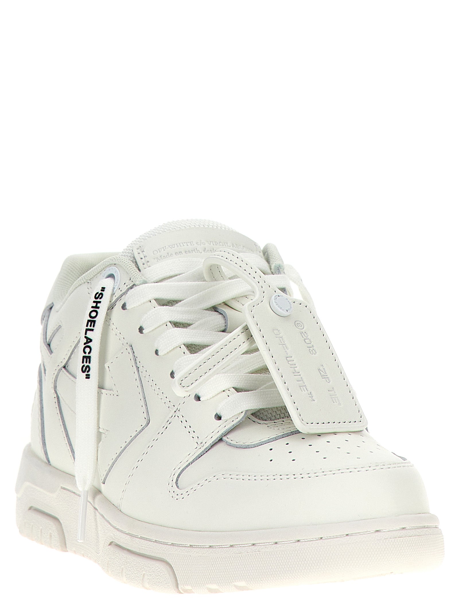 Off-White White Calfskin Low Top Sneakers - Luxury Footwear Elegance