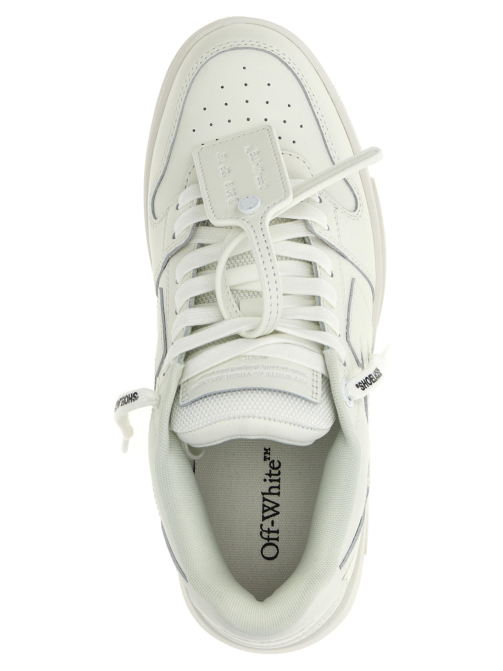 Off-White White Calfskin Low Top Sneakers - Luxury Footwear Elegance